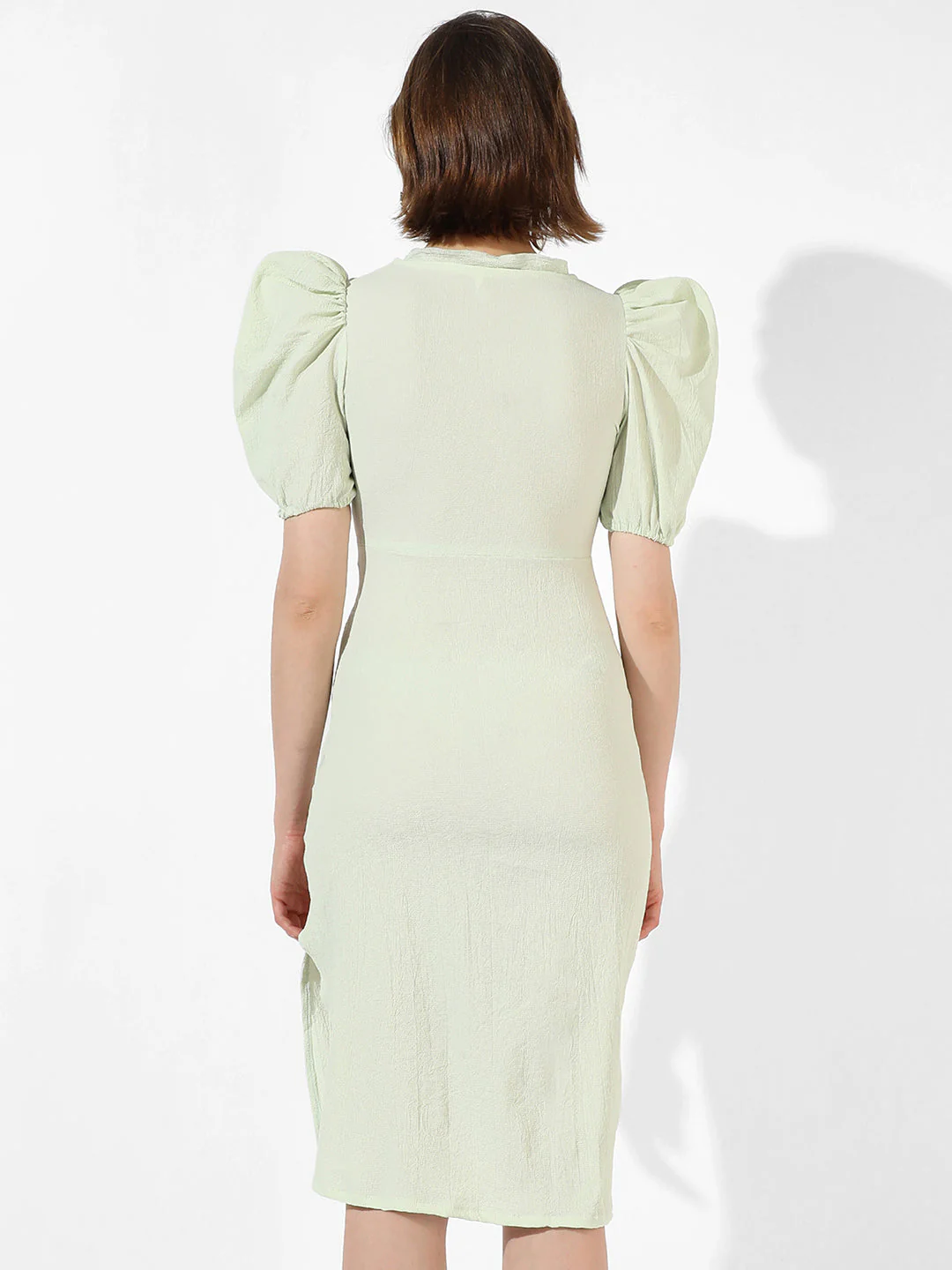 Solid Dress With Cutout Detail - Image 3