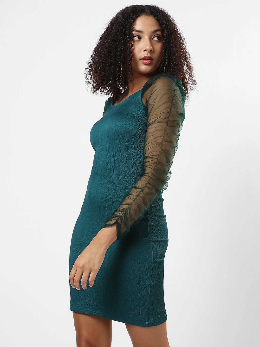 Solid Green Dress - Image 2