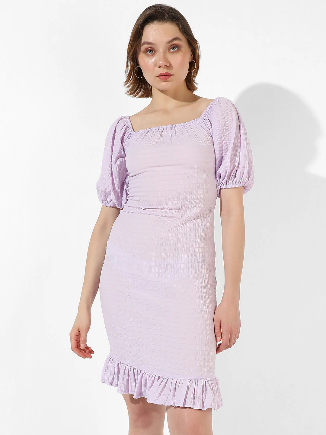 Solid Lavender Dress - Image 2