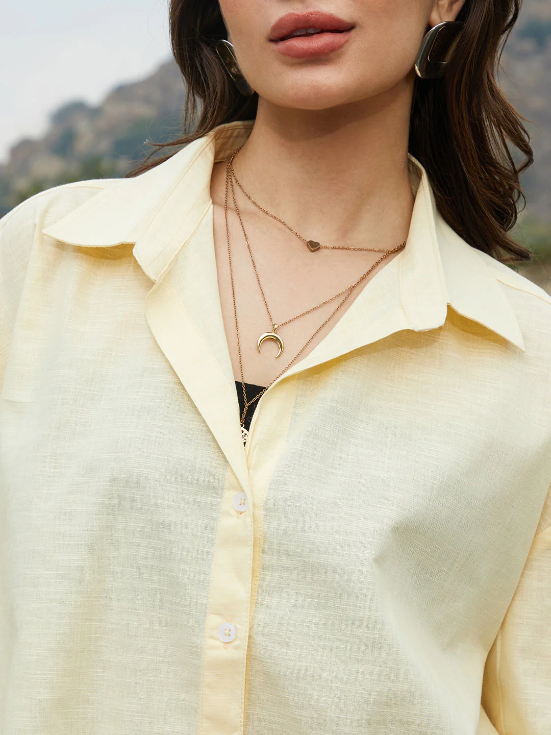 Solid Oversized Shirt - Image 7