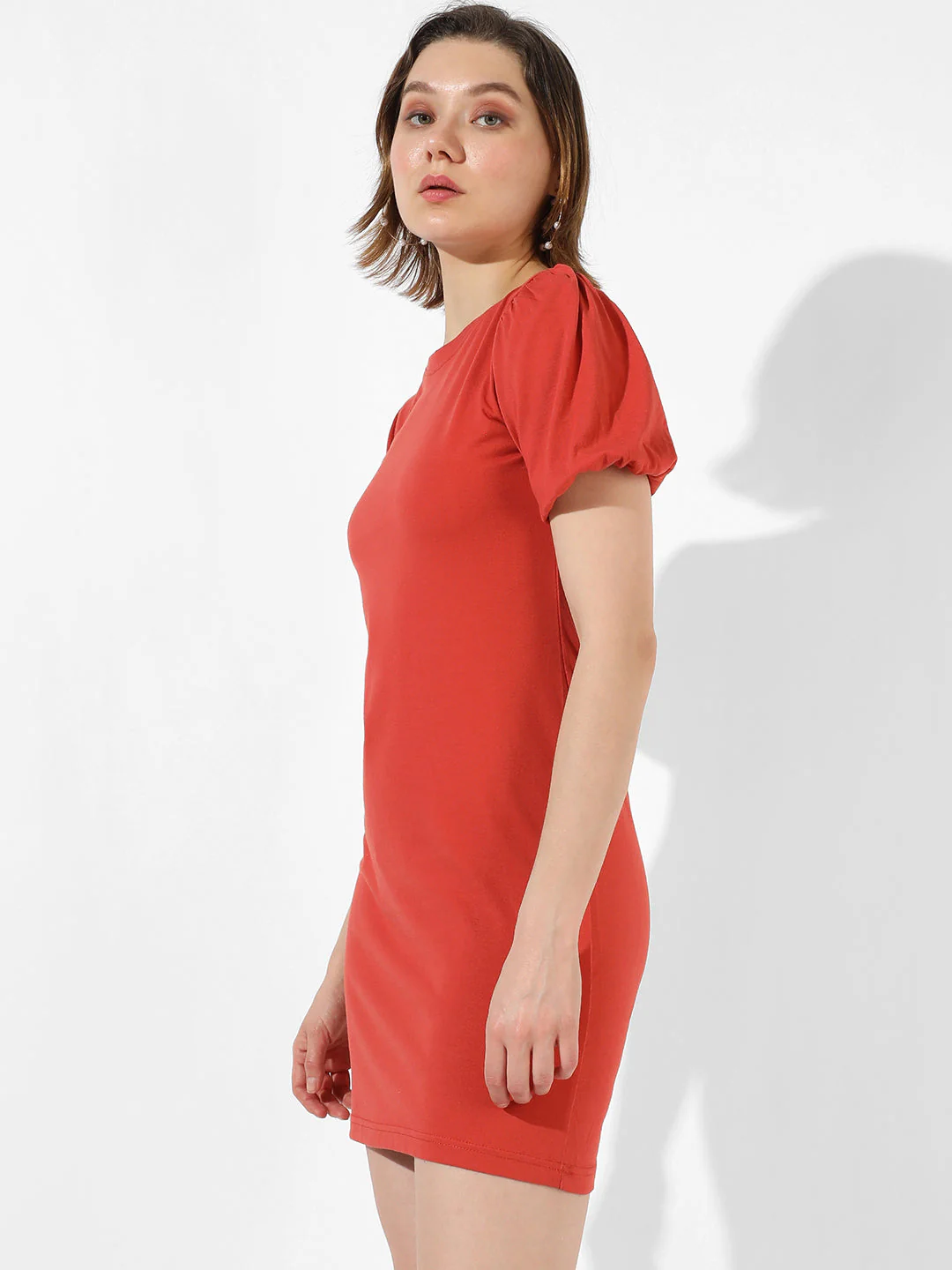 Solid Red Dress - Image 11