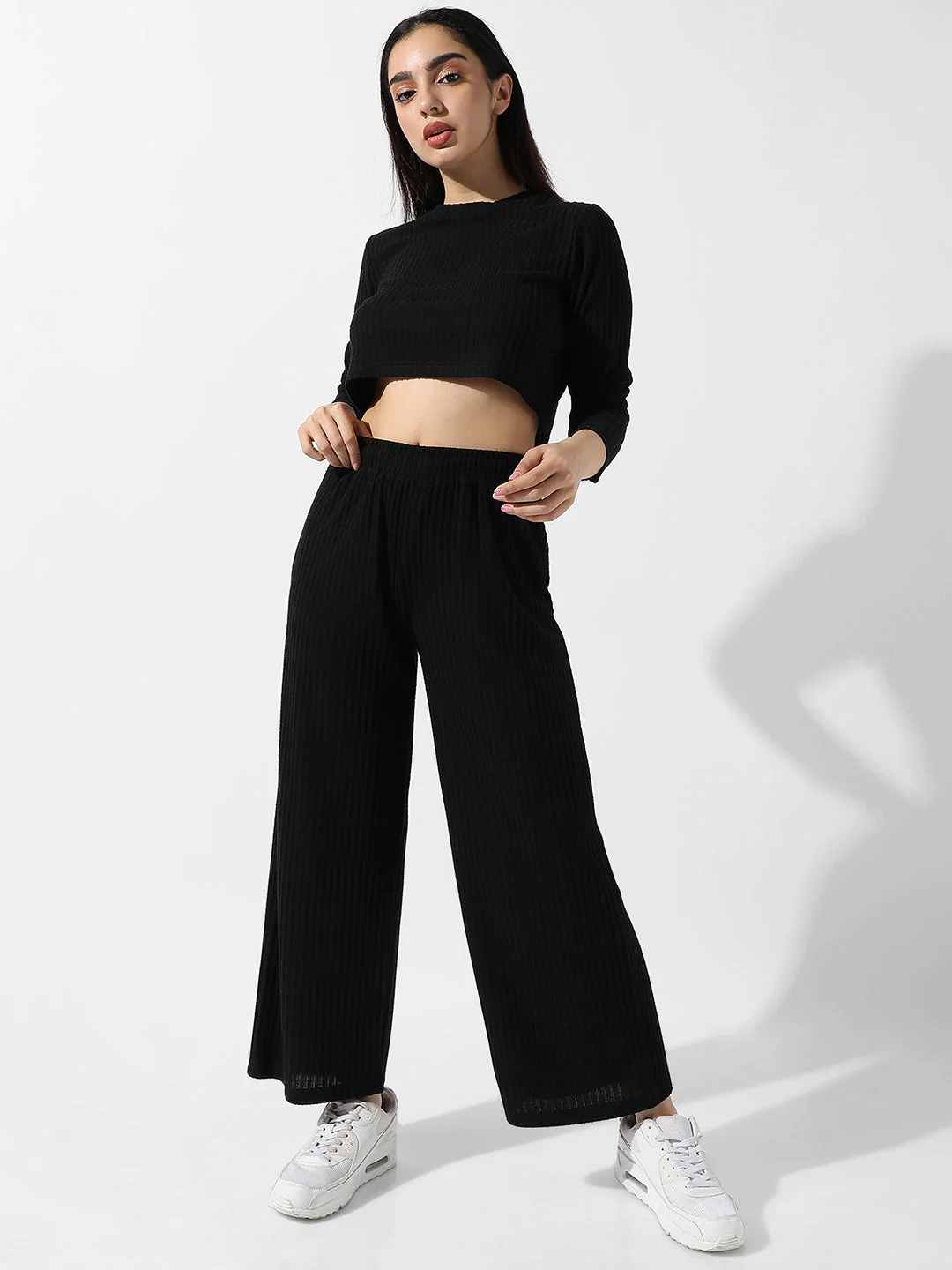Solid Ribbed Co-Ord Set - Image 7