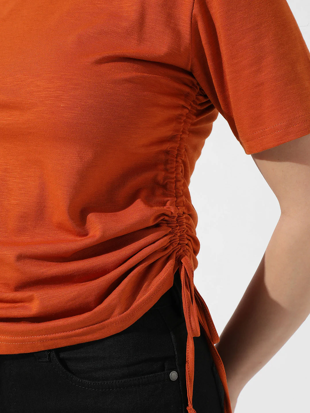 Solid Ruched Top - Image 9