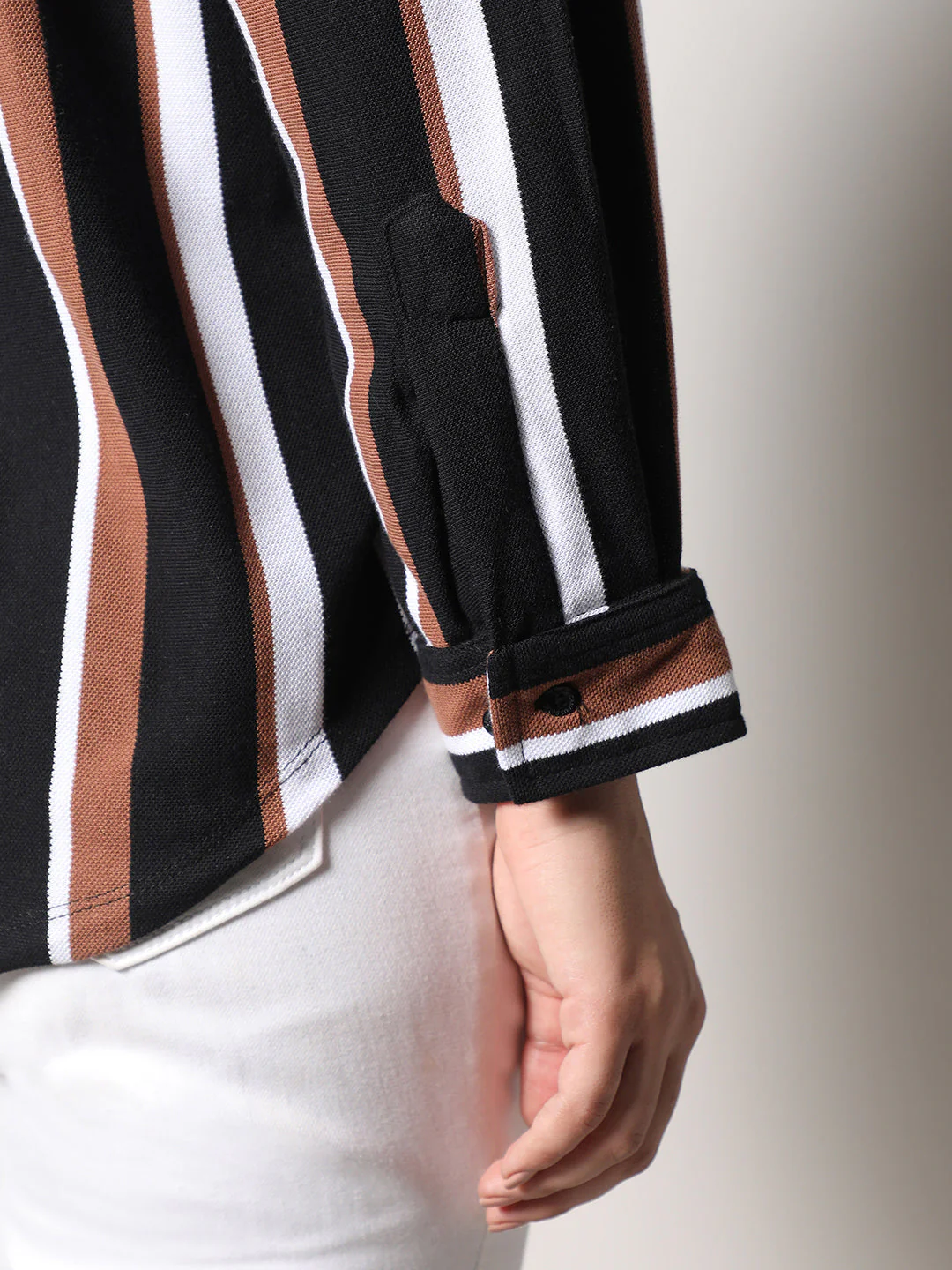 Striped Boxy Shirt - Image 7