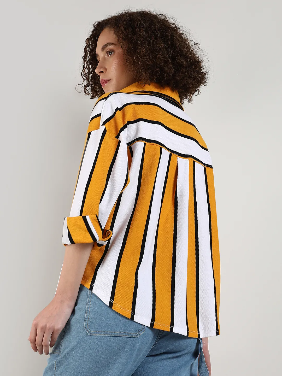 Striped Boxy Shirt - Image 4