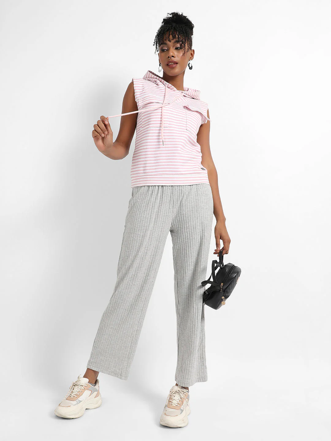 Striped Sweatshirt With Flap Pockets - Image 5