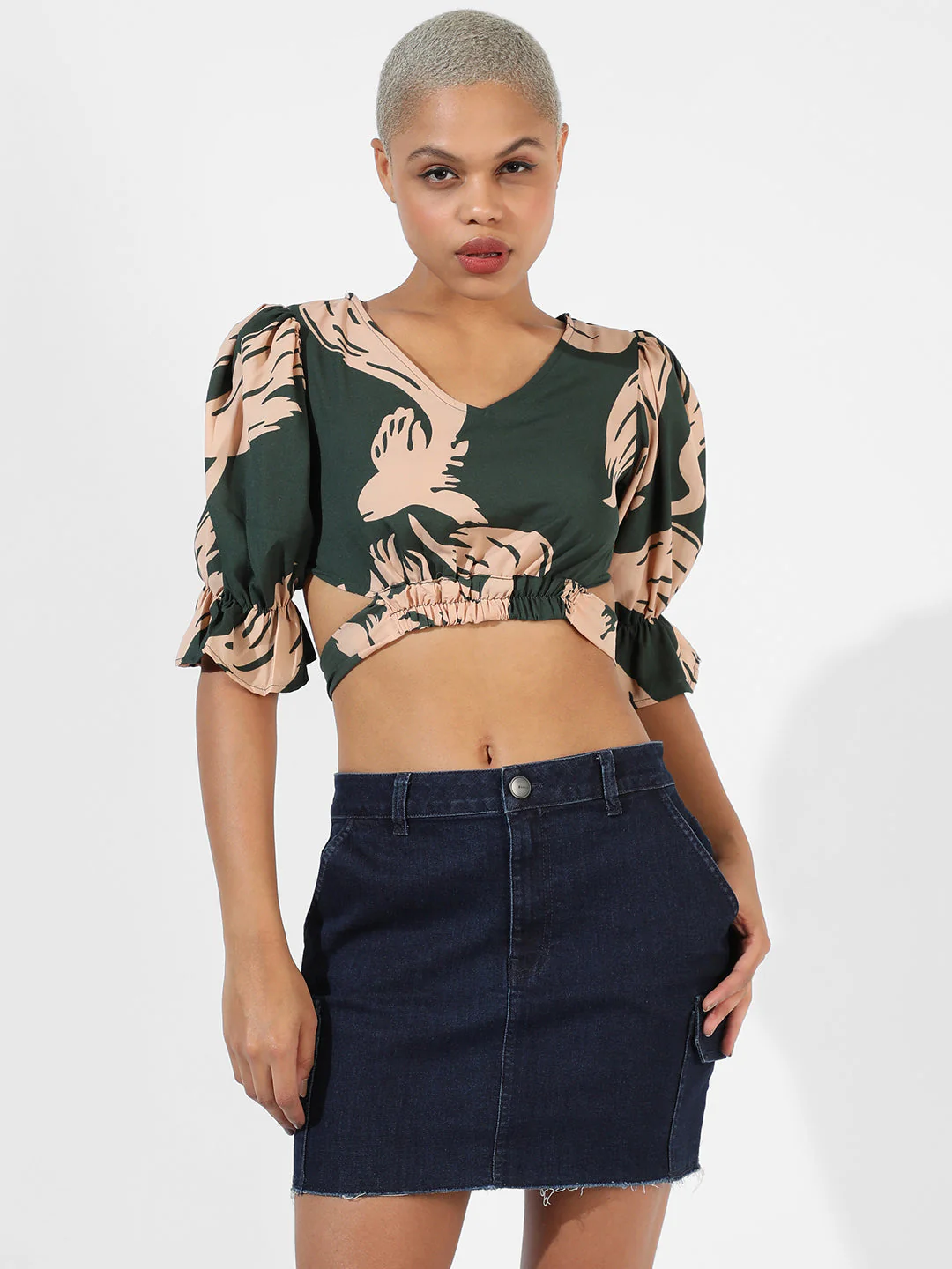 Tie-Back Cropped Top - Image 2