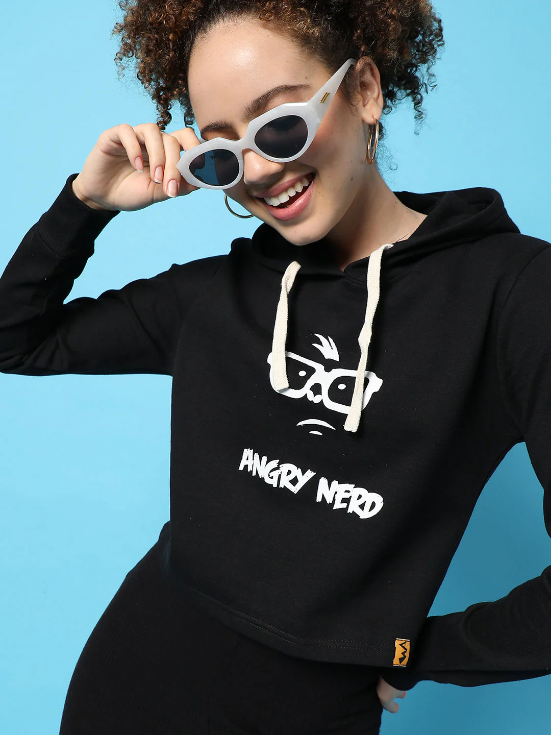 Typographic Print Hooded Sweatshirt - Image 8