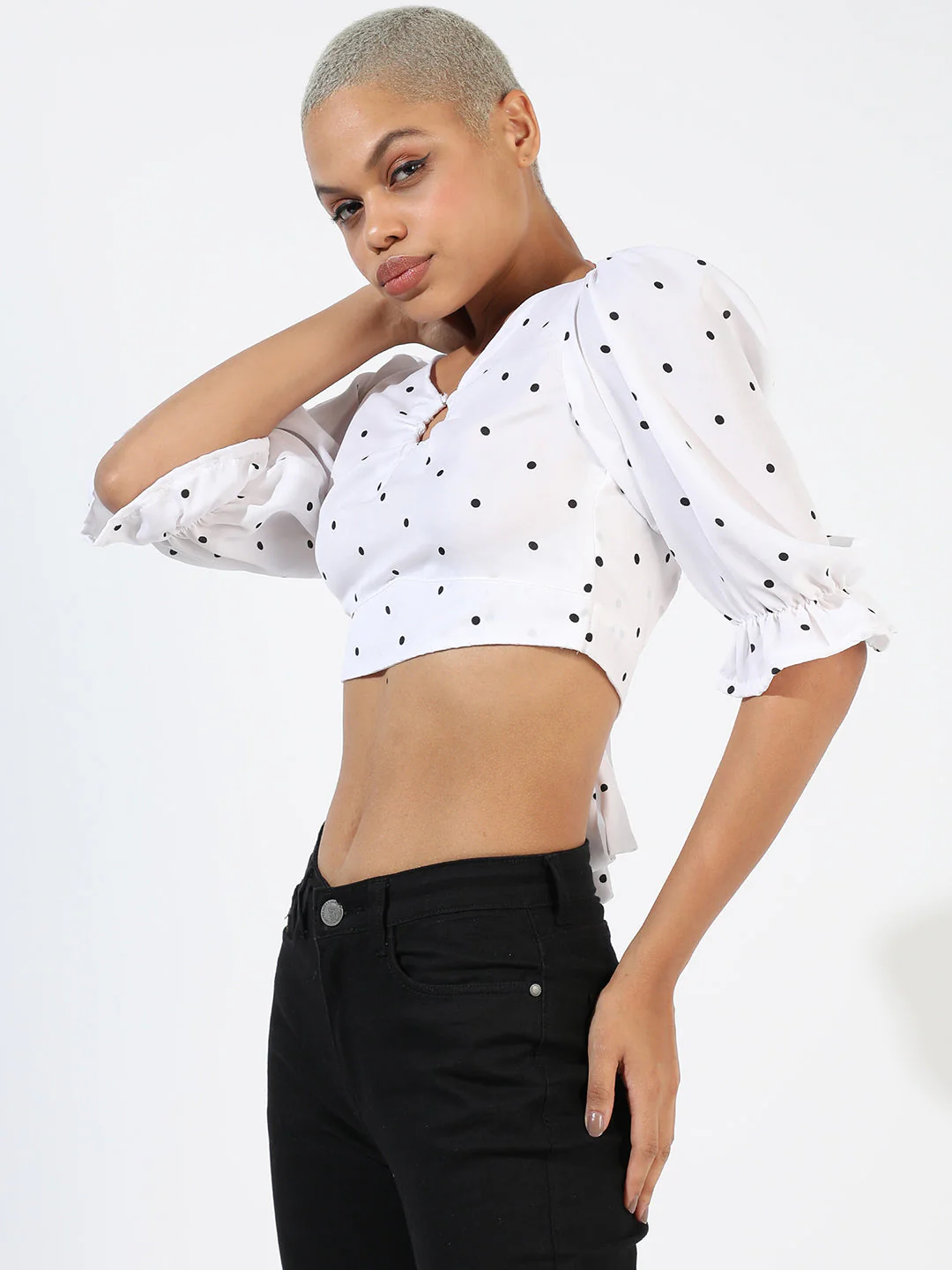 White Printed Top - Image 3