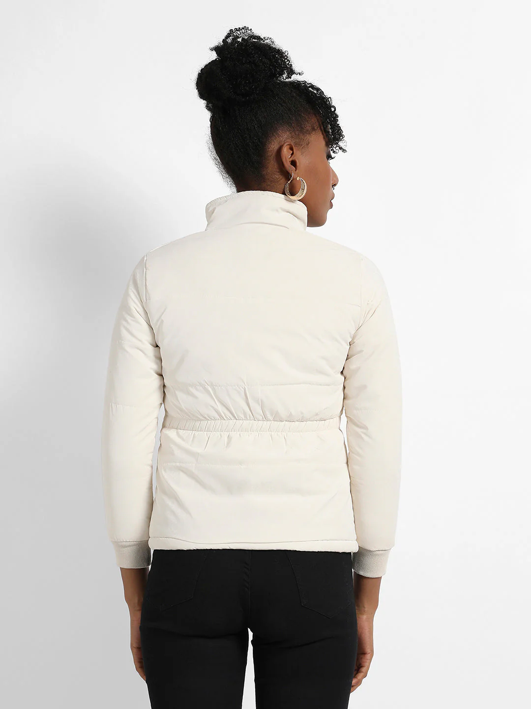 Zip-Front Bomber Jacket With Insert Pockets - Image 4