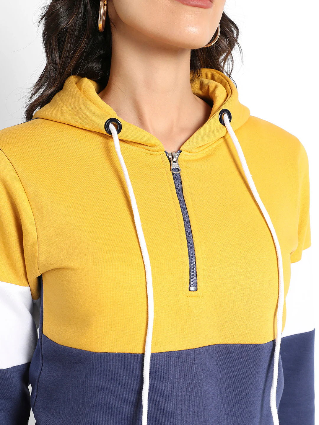 Zip-Front Hoodie With Contrast Panels - Image 7