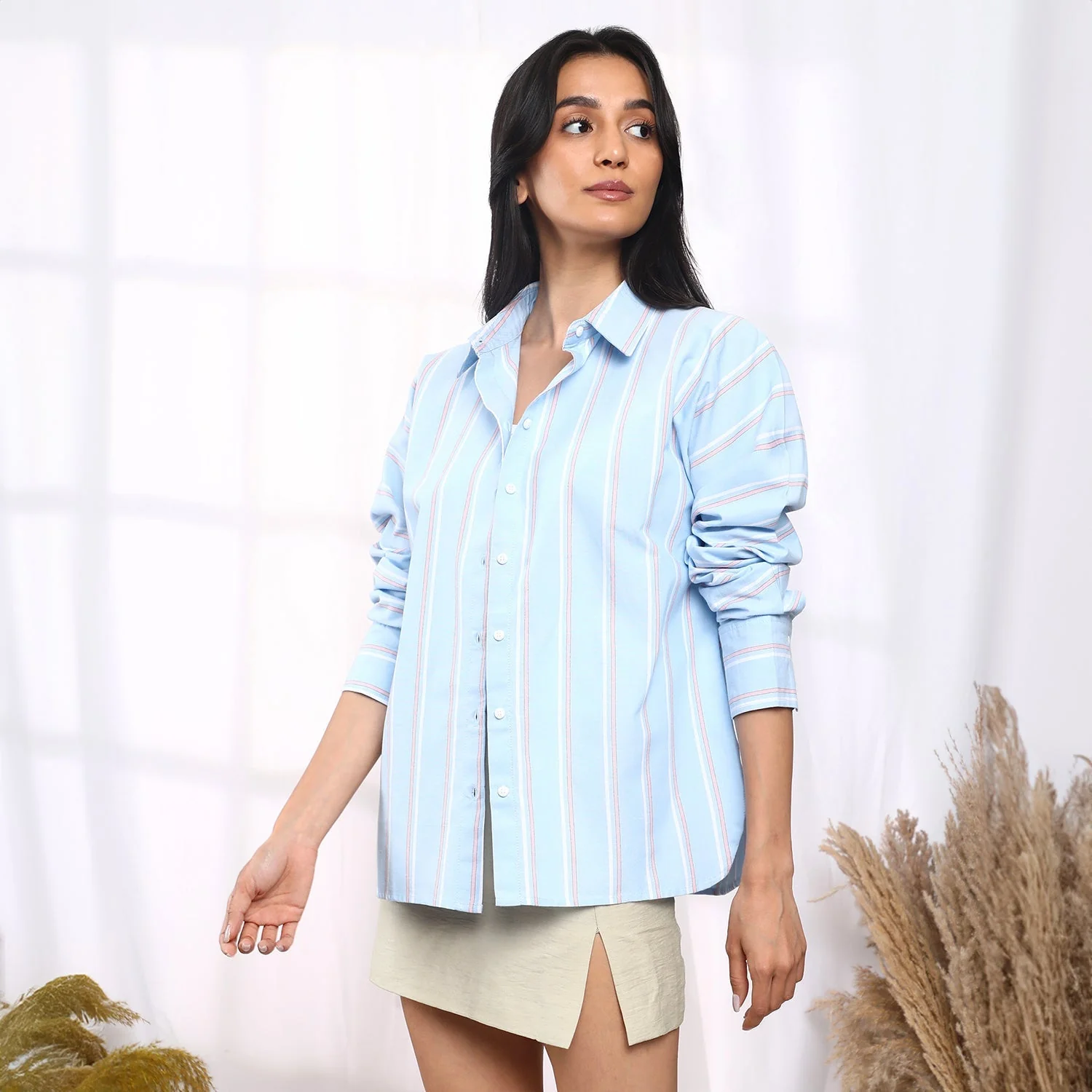 Striped Boxy Shirt - Image 3