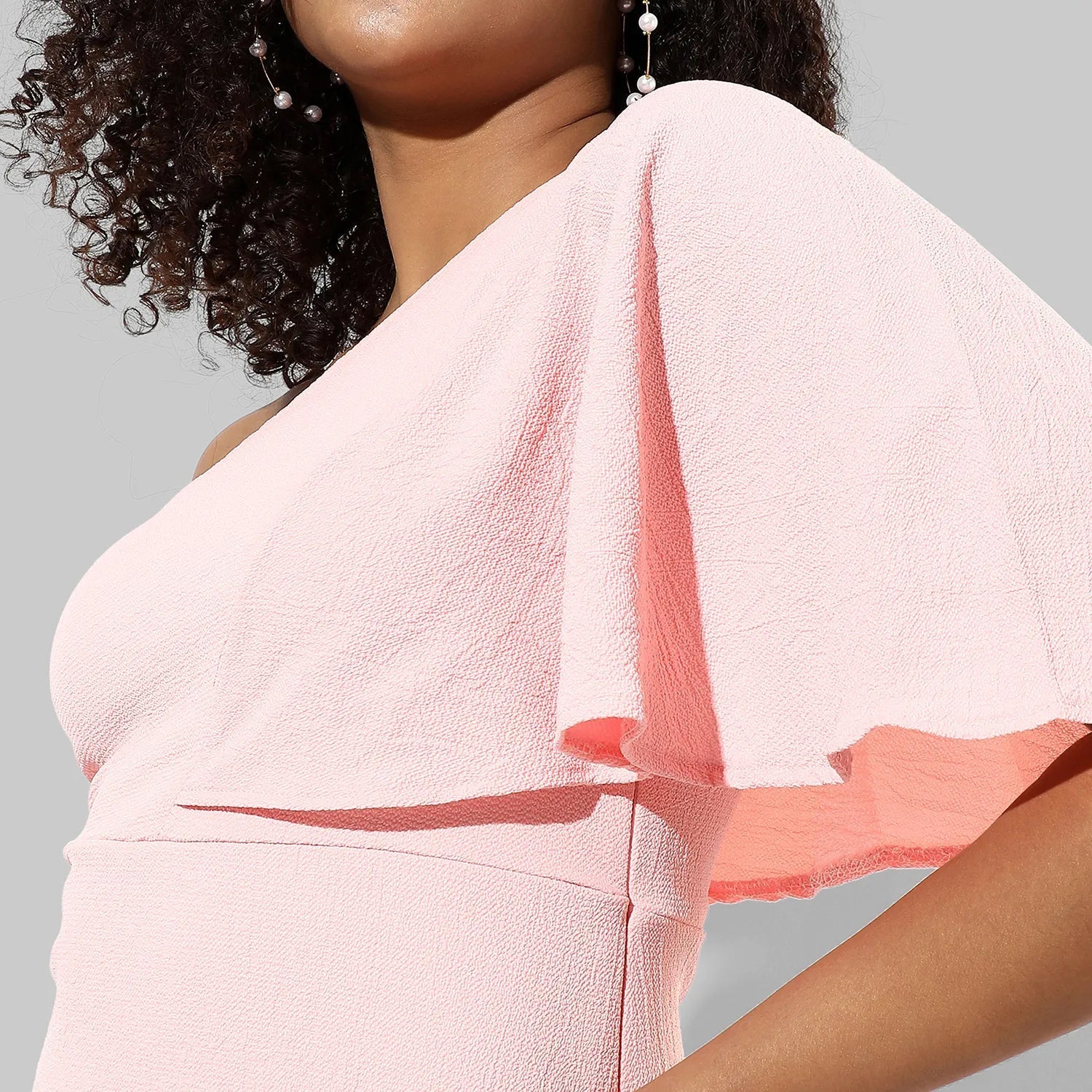 Ruffle One-Shoulder Dress - Image 4