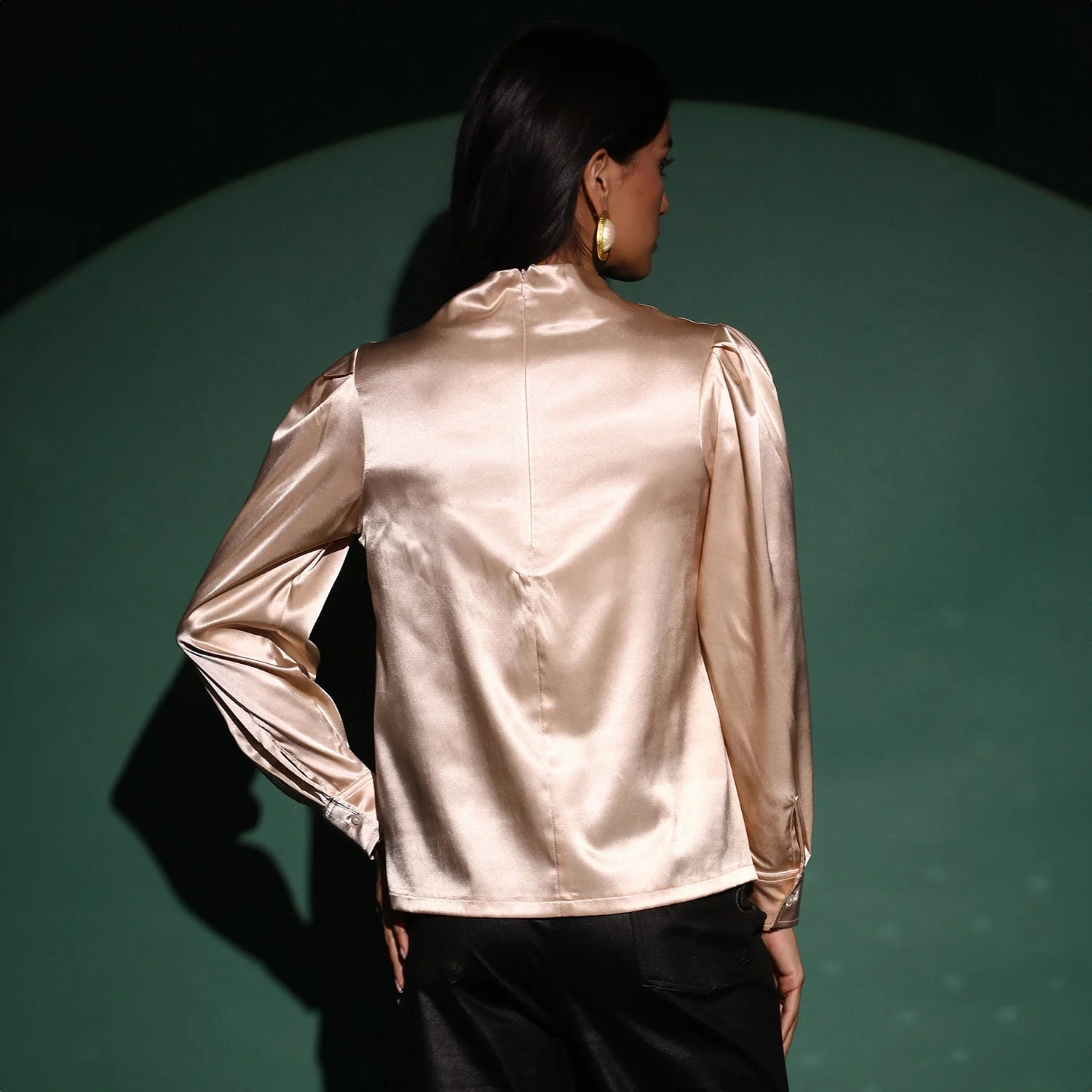 Solid Draped Top - Image 4