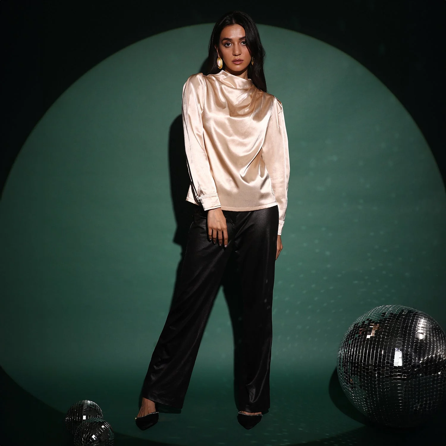 Solid Draped Top - Image 5