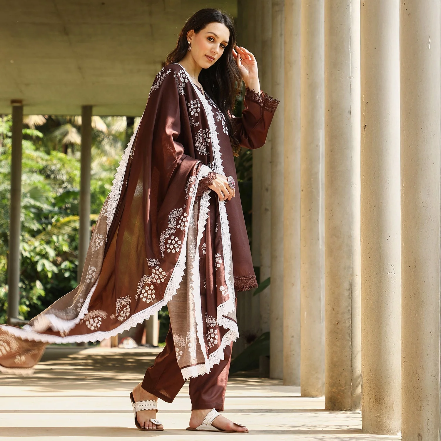 Flora-Block Kurta Set - Image 11