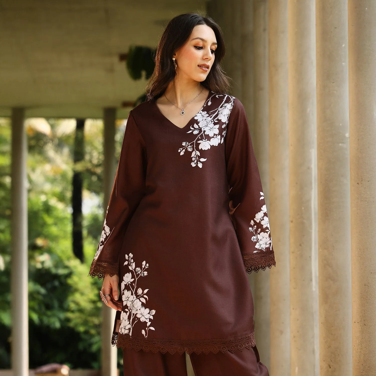 Flora-Block Kurta Set - Image 9