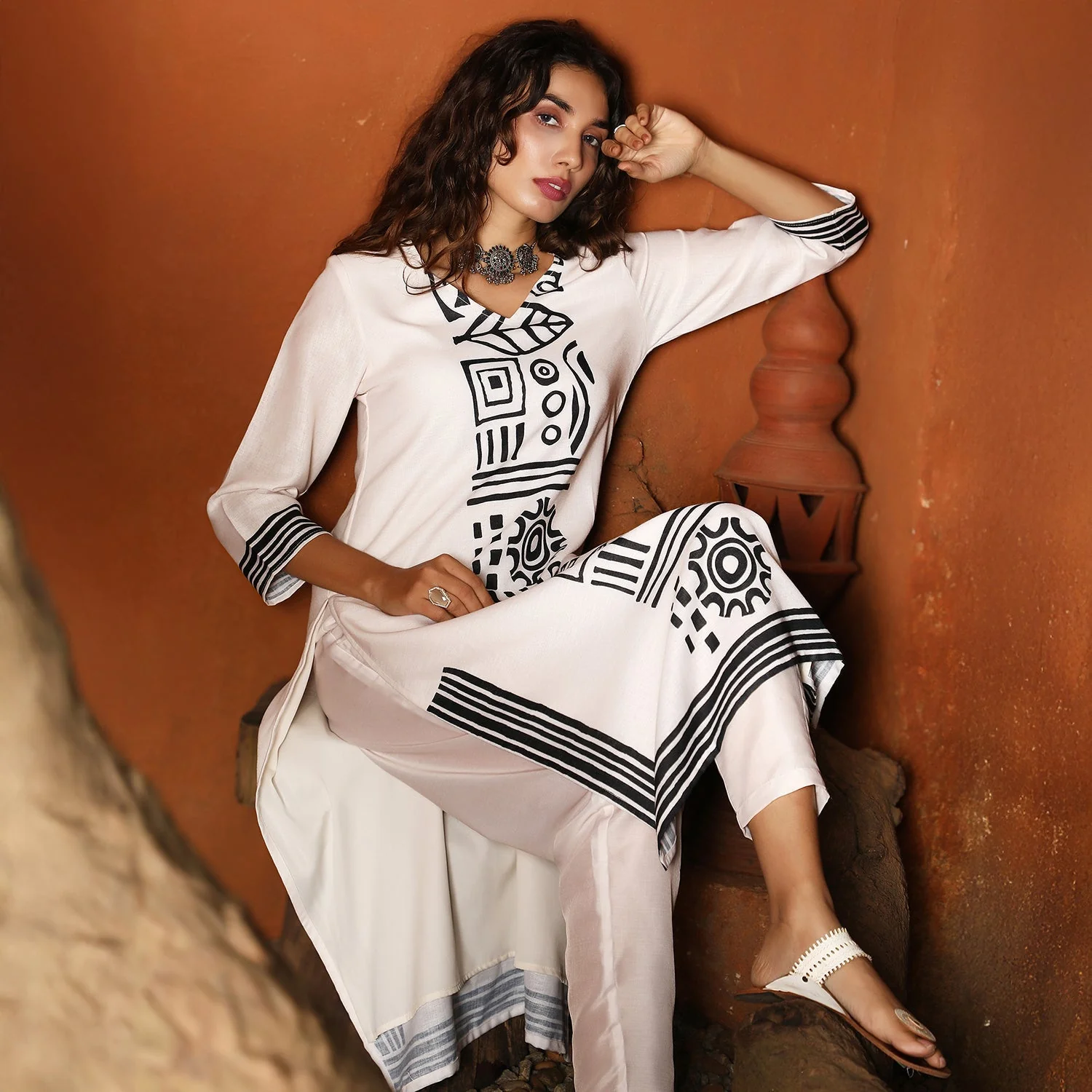 Indie Lines Kurta Set