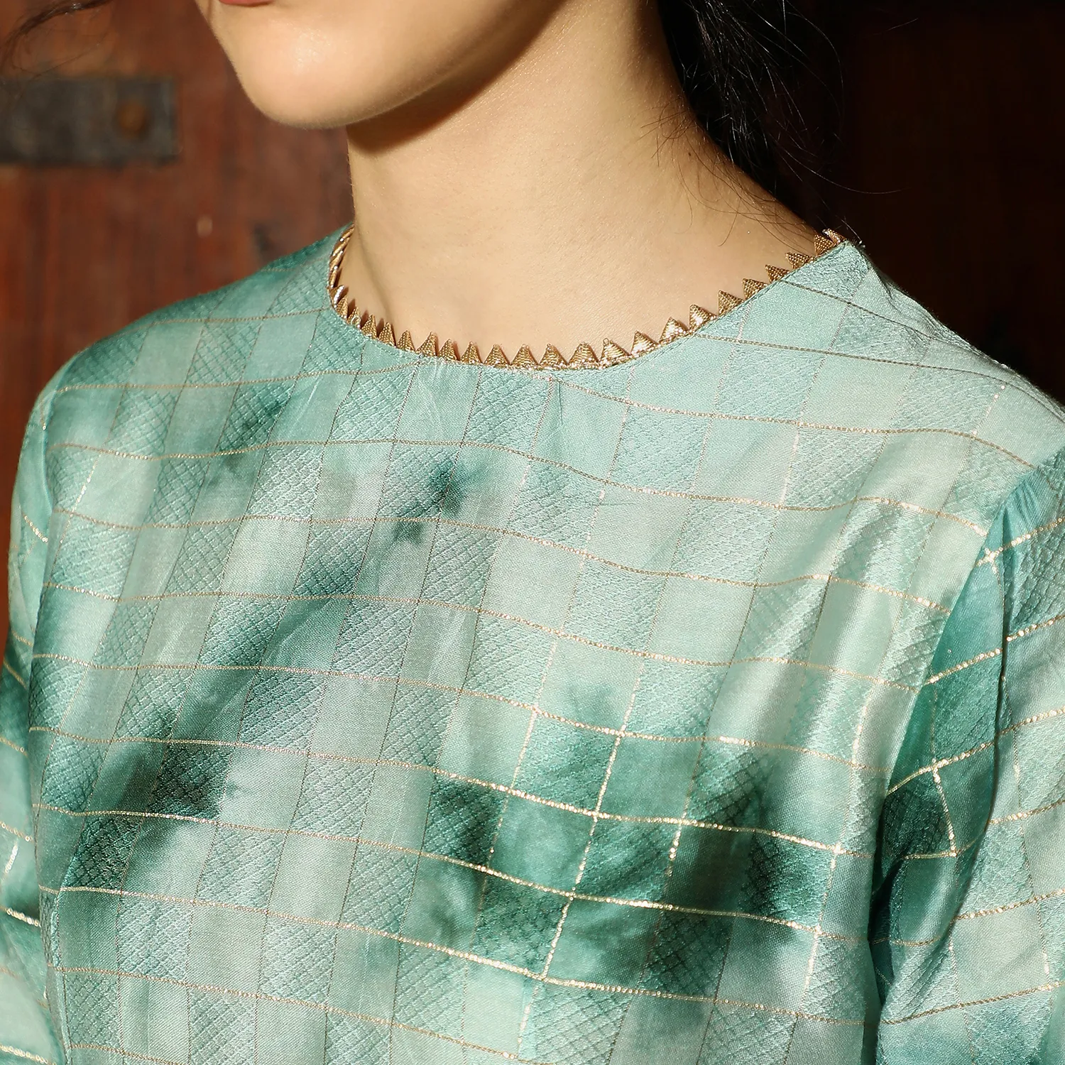 Tie-Dye Kurta With Trousers - Image 11