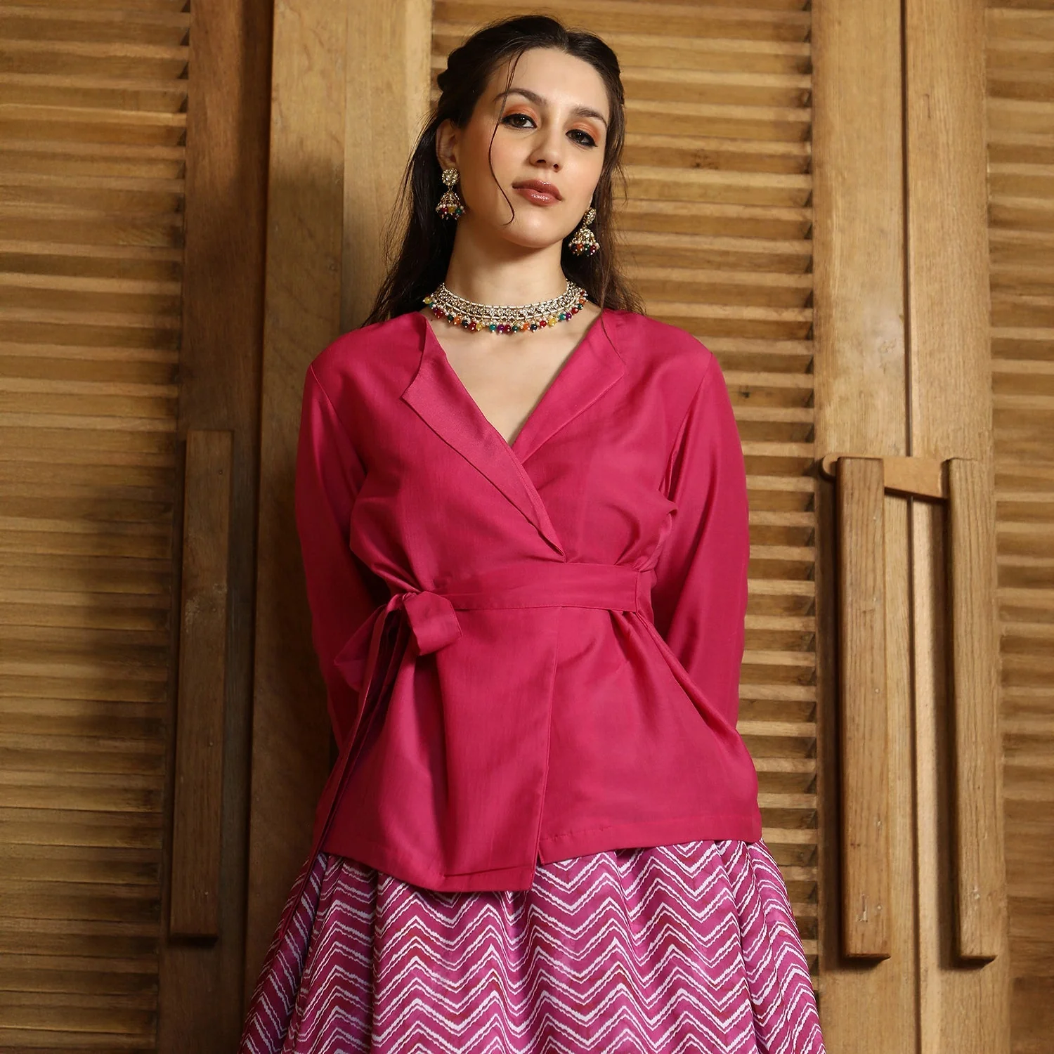 Chevron-Wrap Co-Ord Set - Image 4