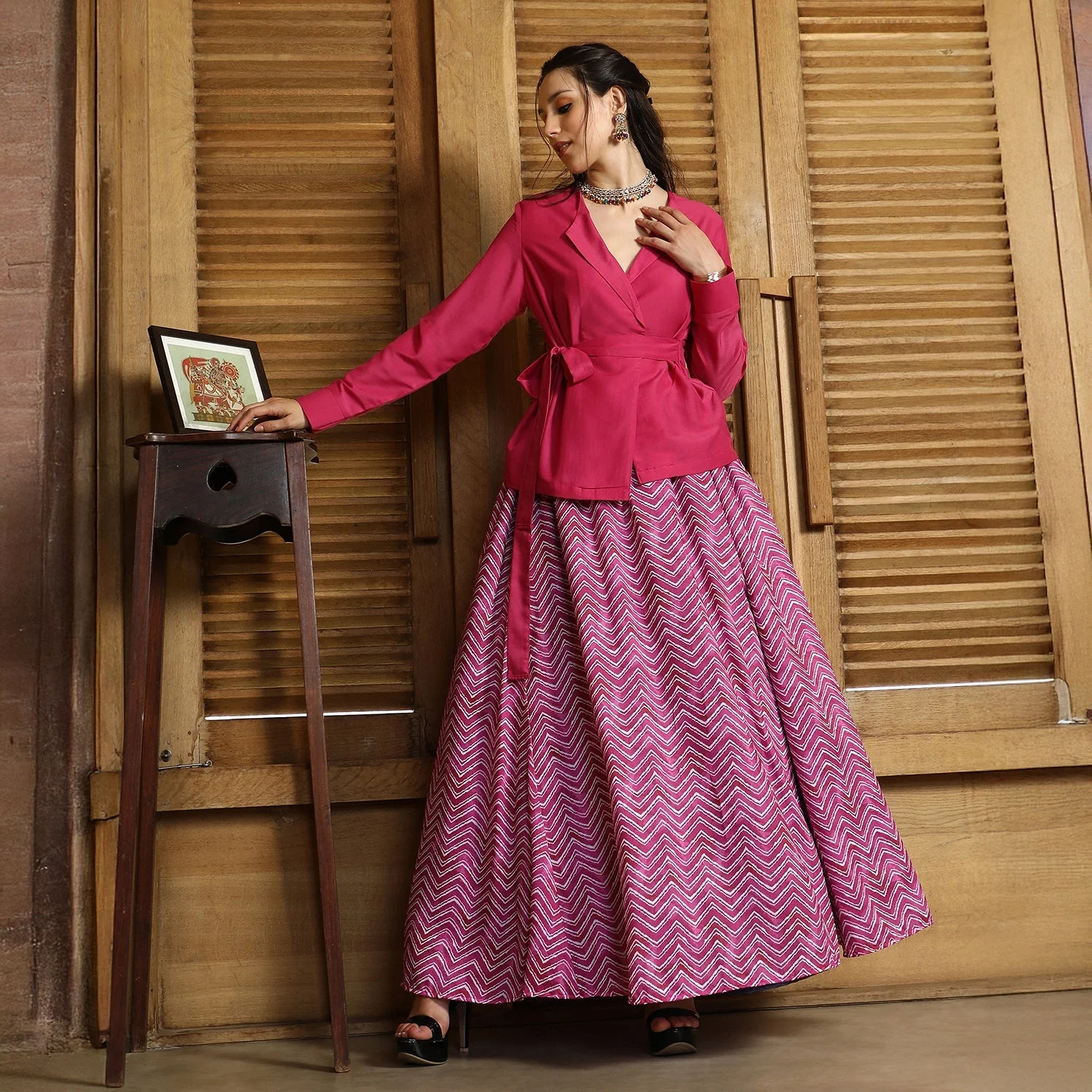 Chevron-Wrap Co-Ord Set - Image 8