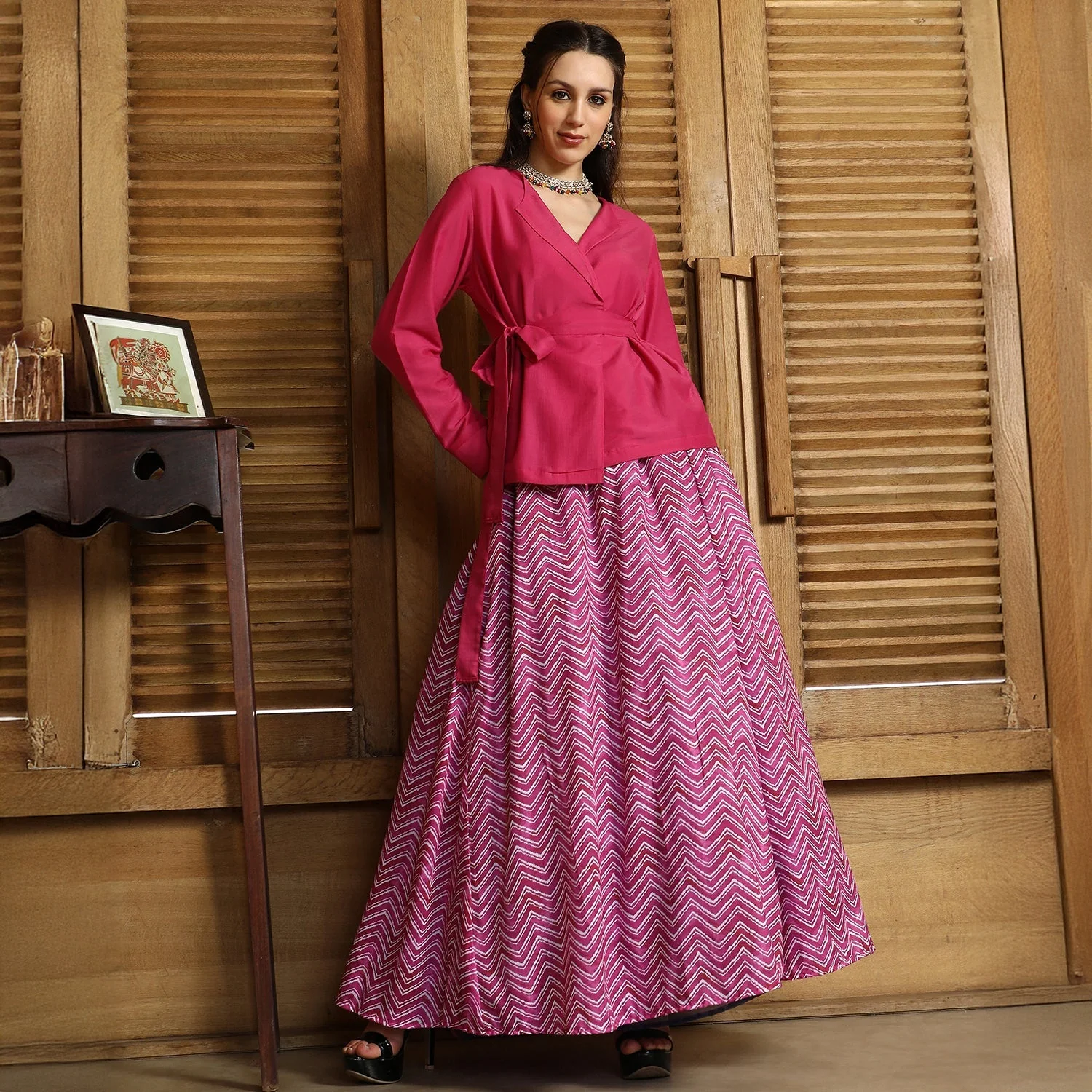 Chevron-Wrap Co-Ord Set - Image 9
