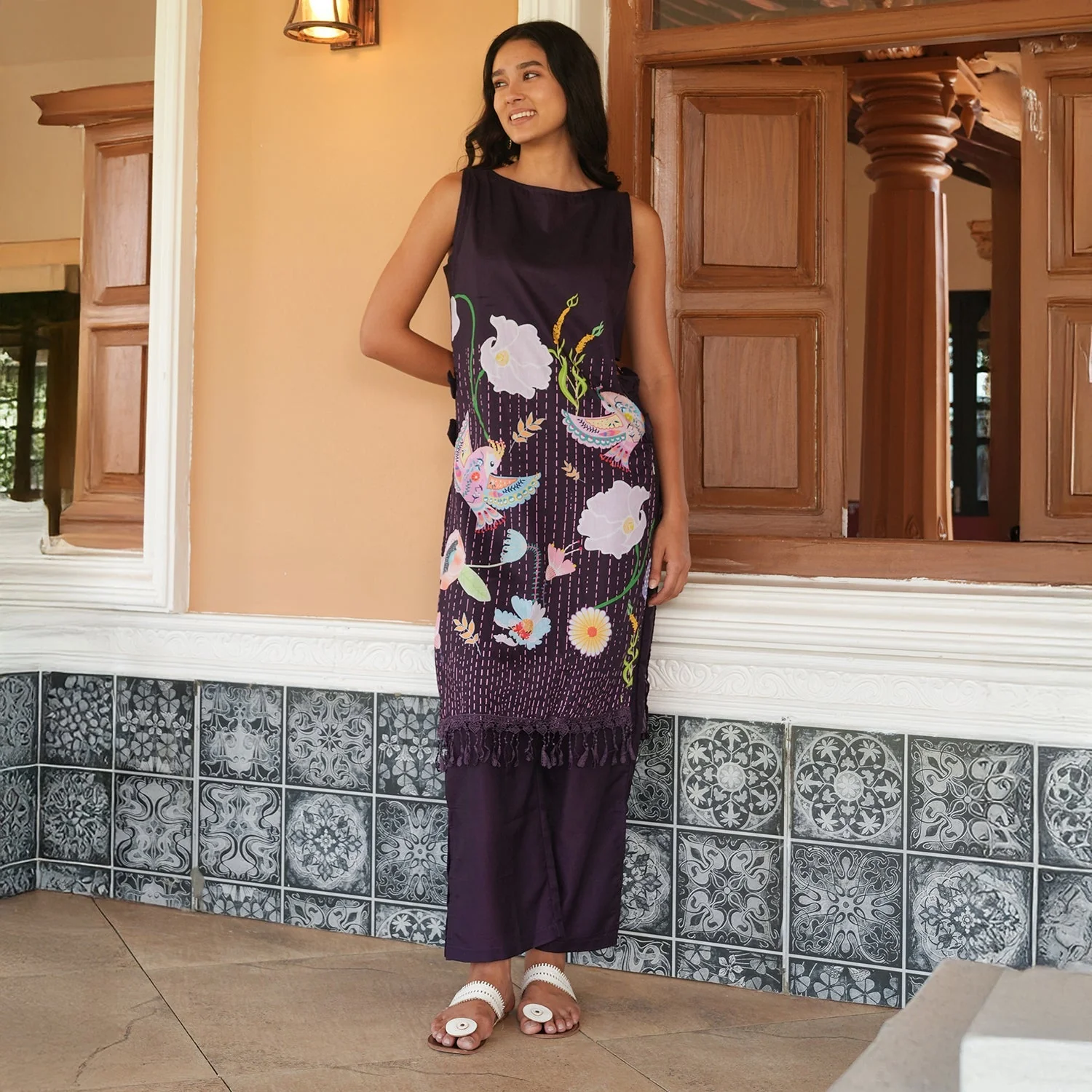 Edena Mural Kurta Set - Image 6