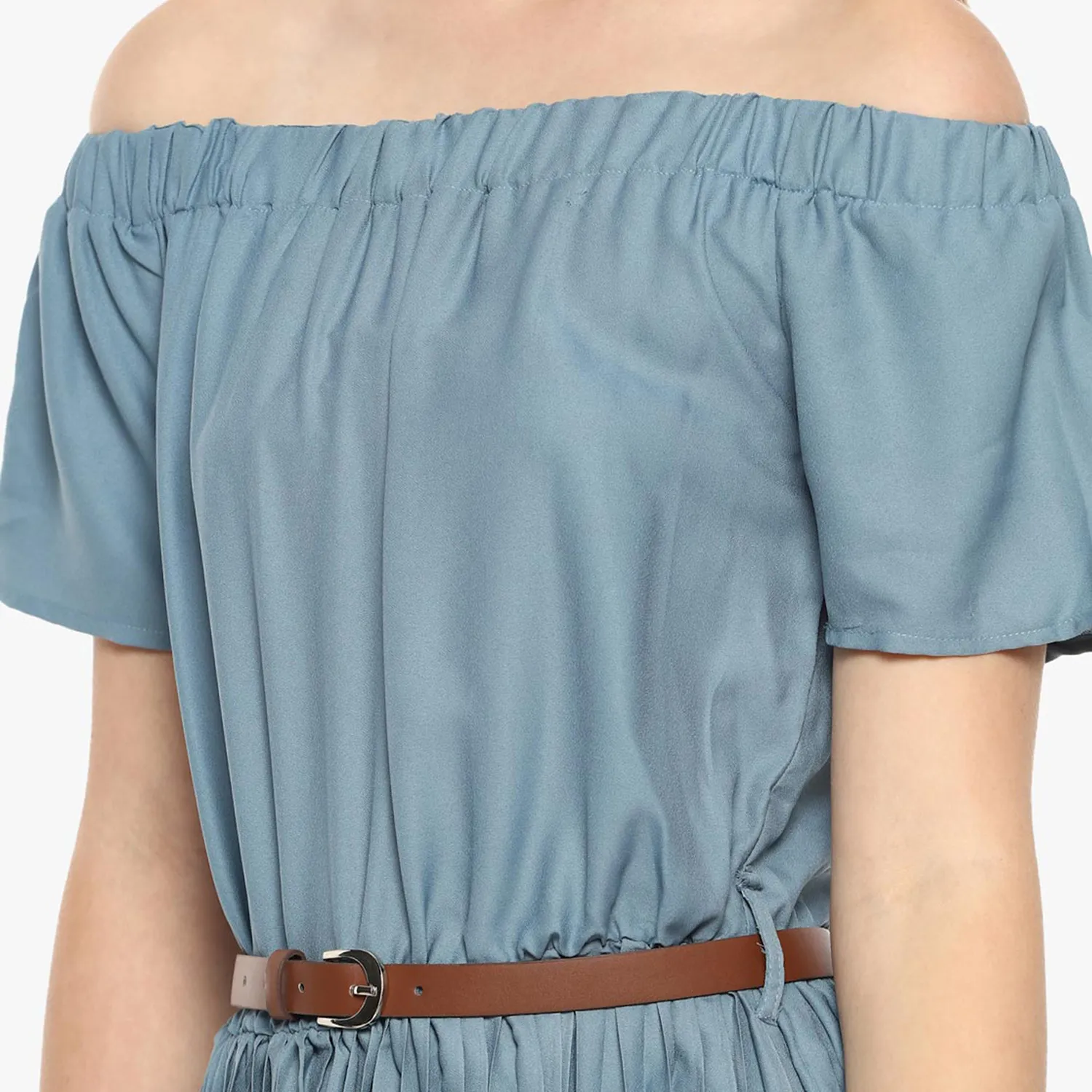 Pleated Midi Dress - Image 3