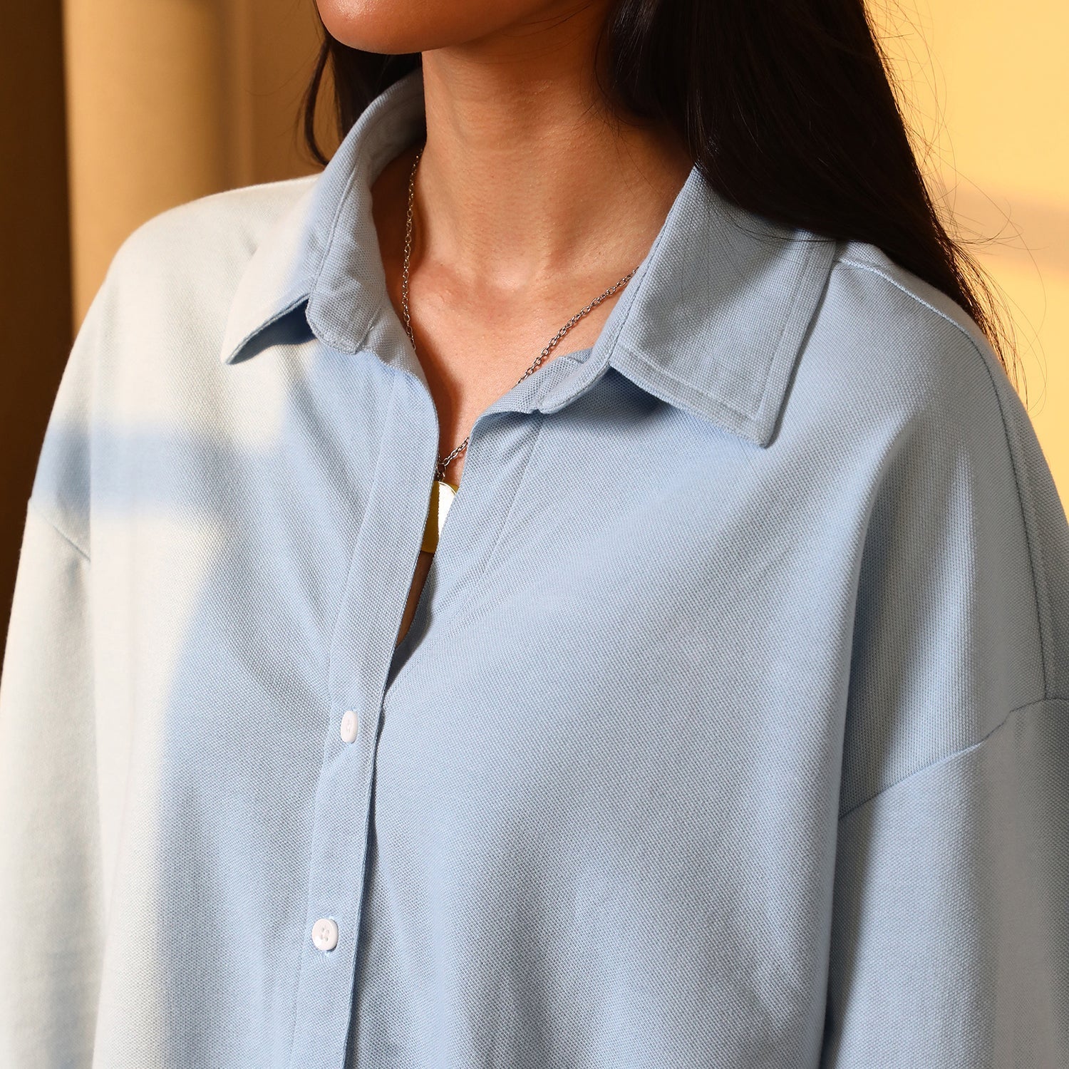 Solid Boxy Shirt - Image 7