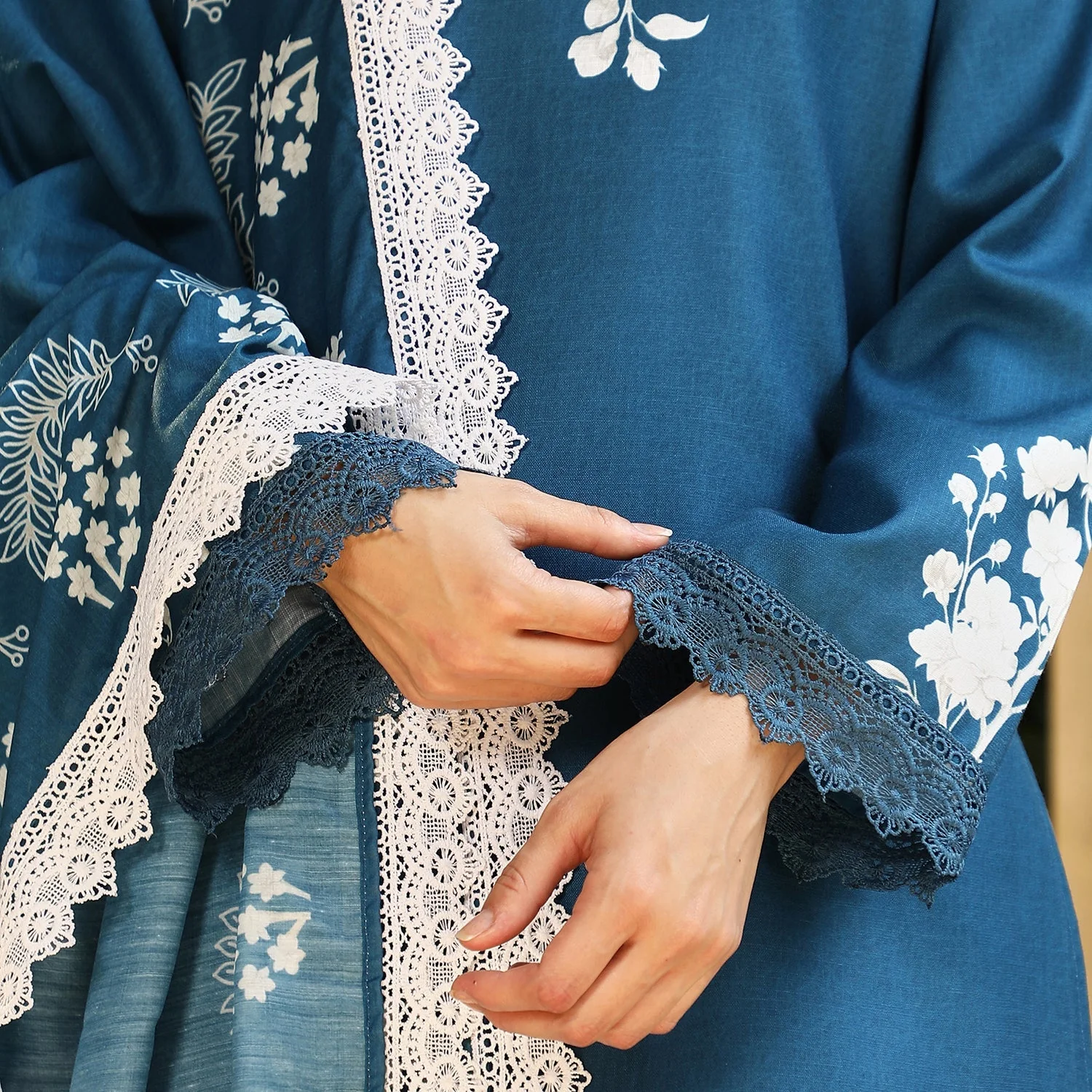 Flora-Block Kurta Set - Image 12