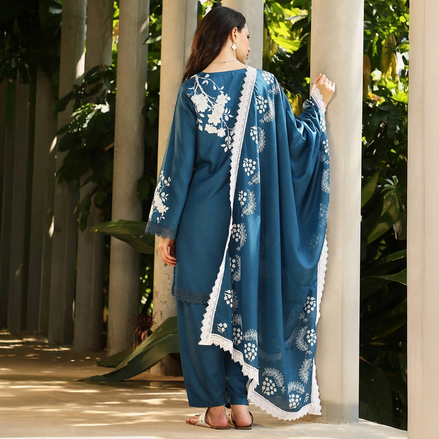 Flora-Block Kurta Set - Image 2