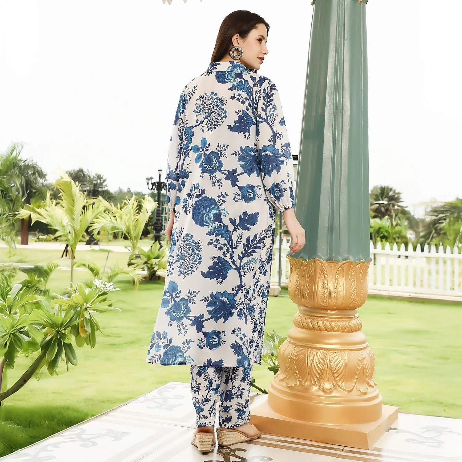 Floral-Folk Imprint Co-Ord Set - Image 4