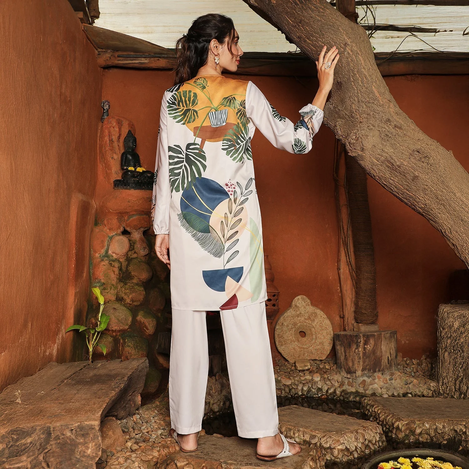 Earthy Block Kurta Set - Image 4