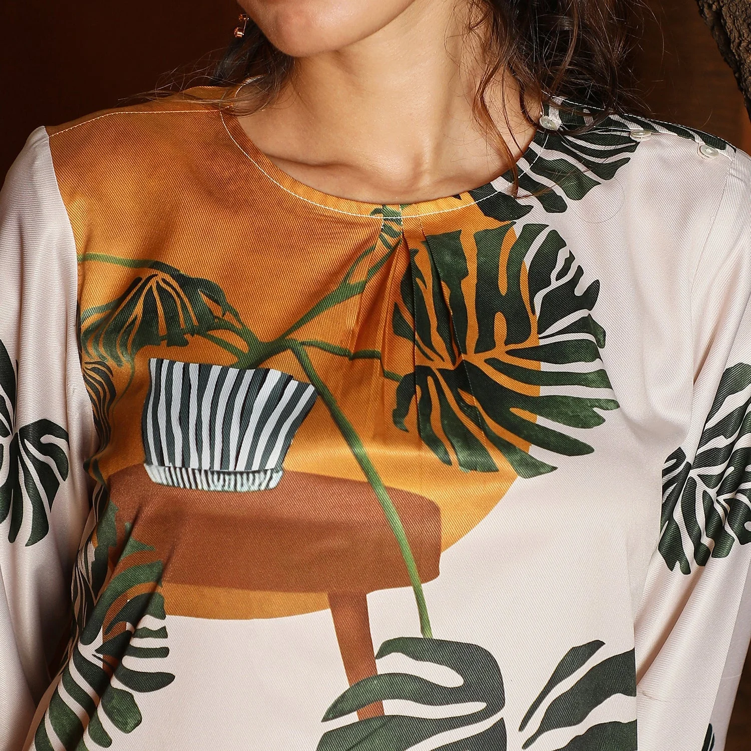 Earthy Block Kurta Set - Image 6