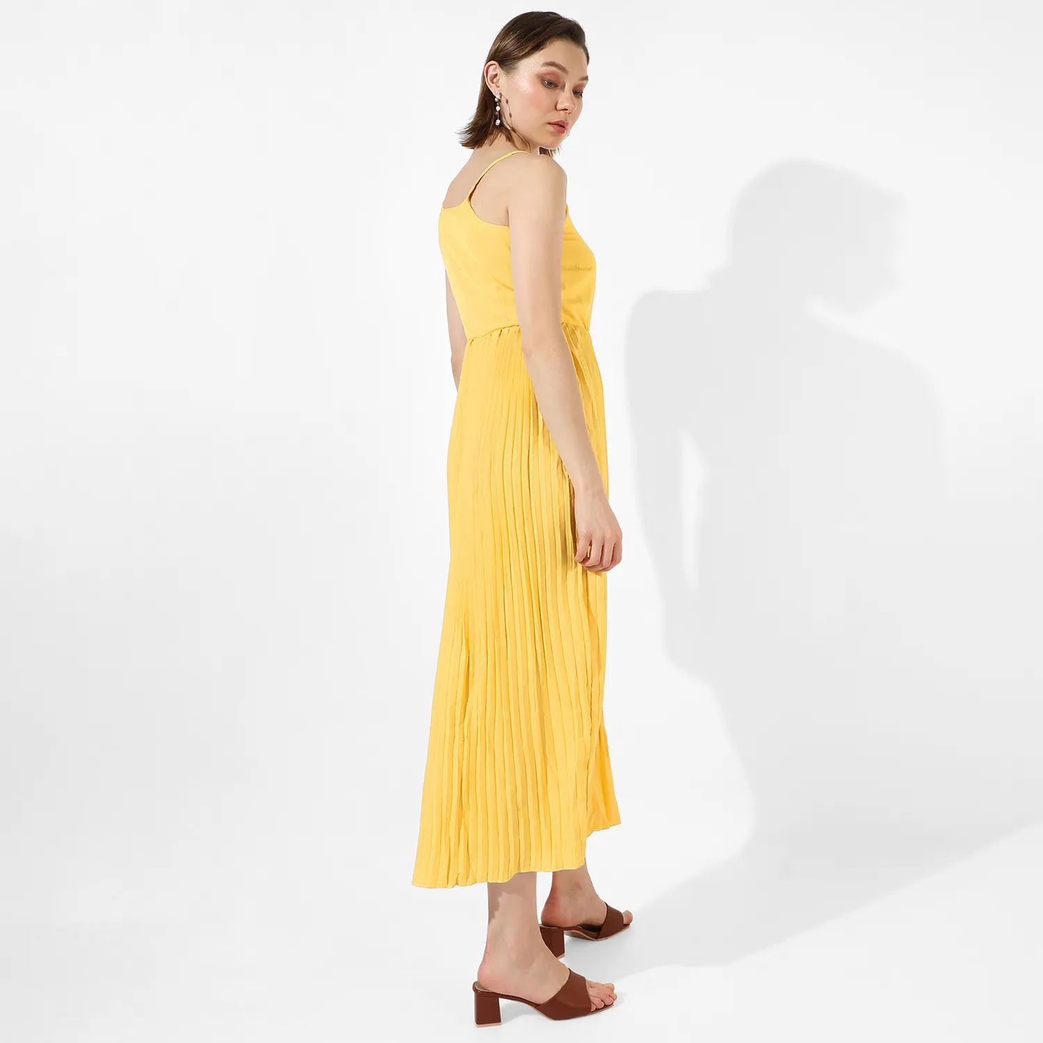 Pleated Maxi Dress - Image 3
