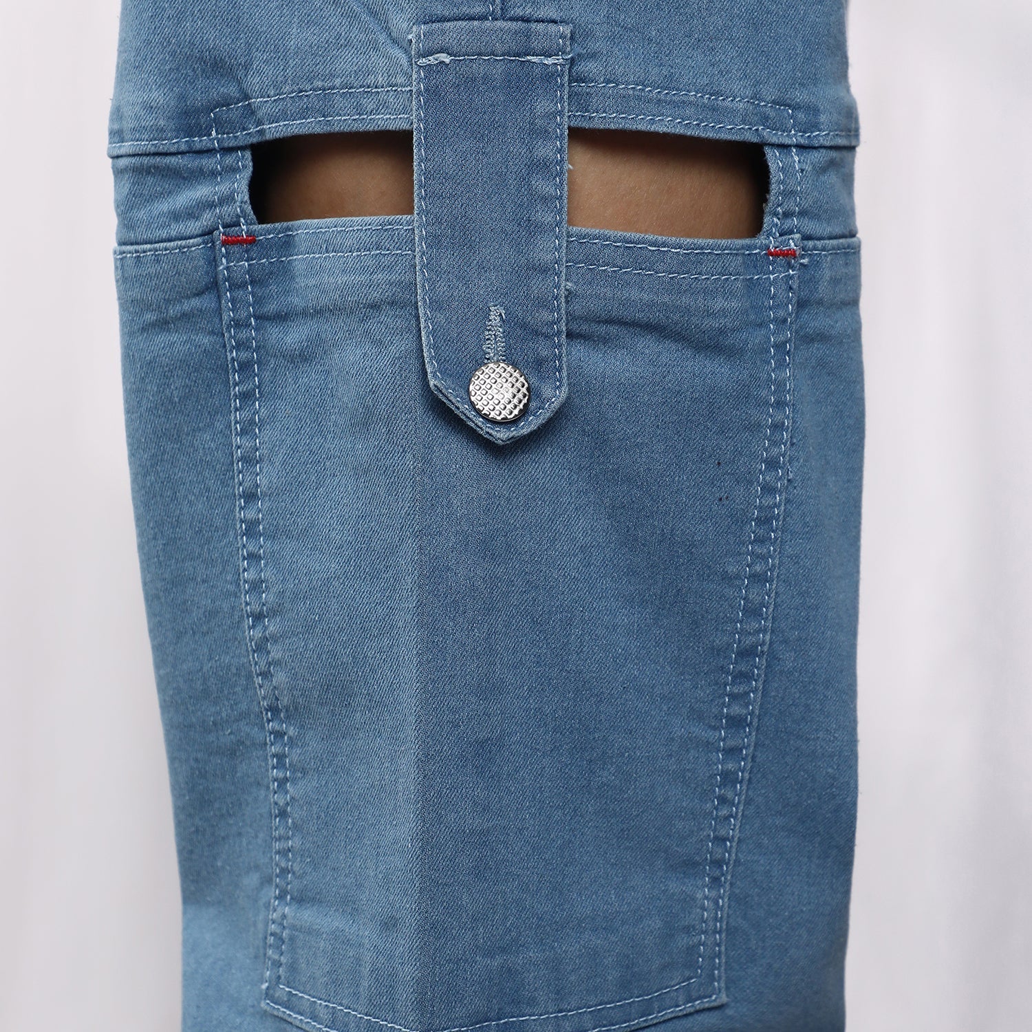 Mid-Rise Cutout Denim Jeans - Image 8