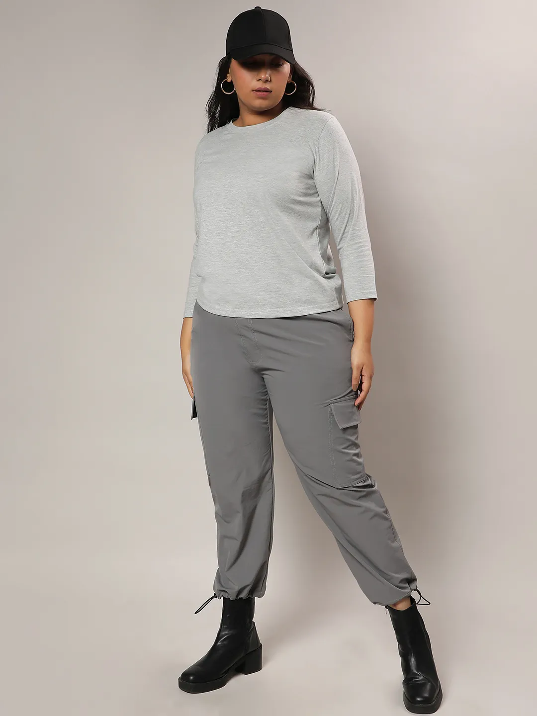 Light Grey Basic Solid Top - Image 6