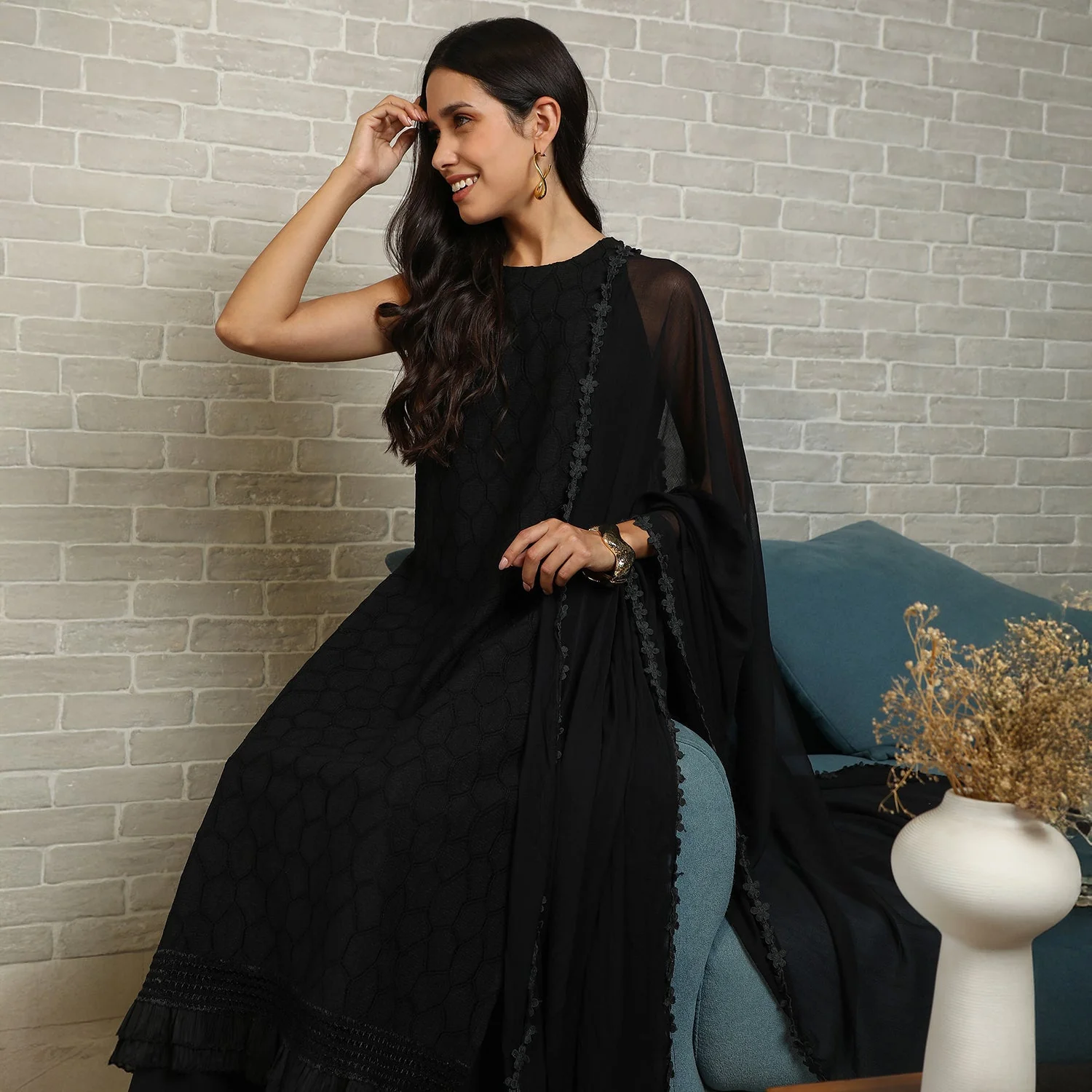 Ditsy Floral Kurta Set - Image 18