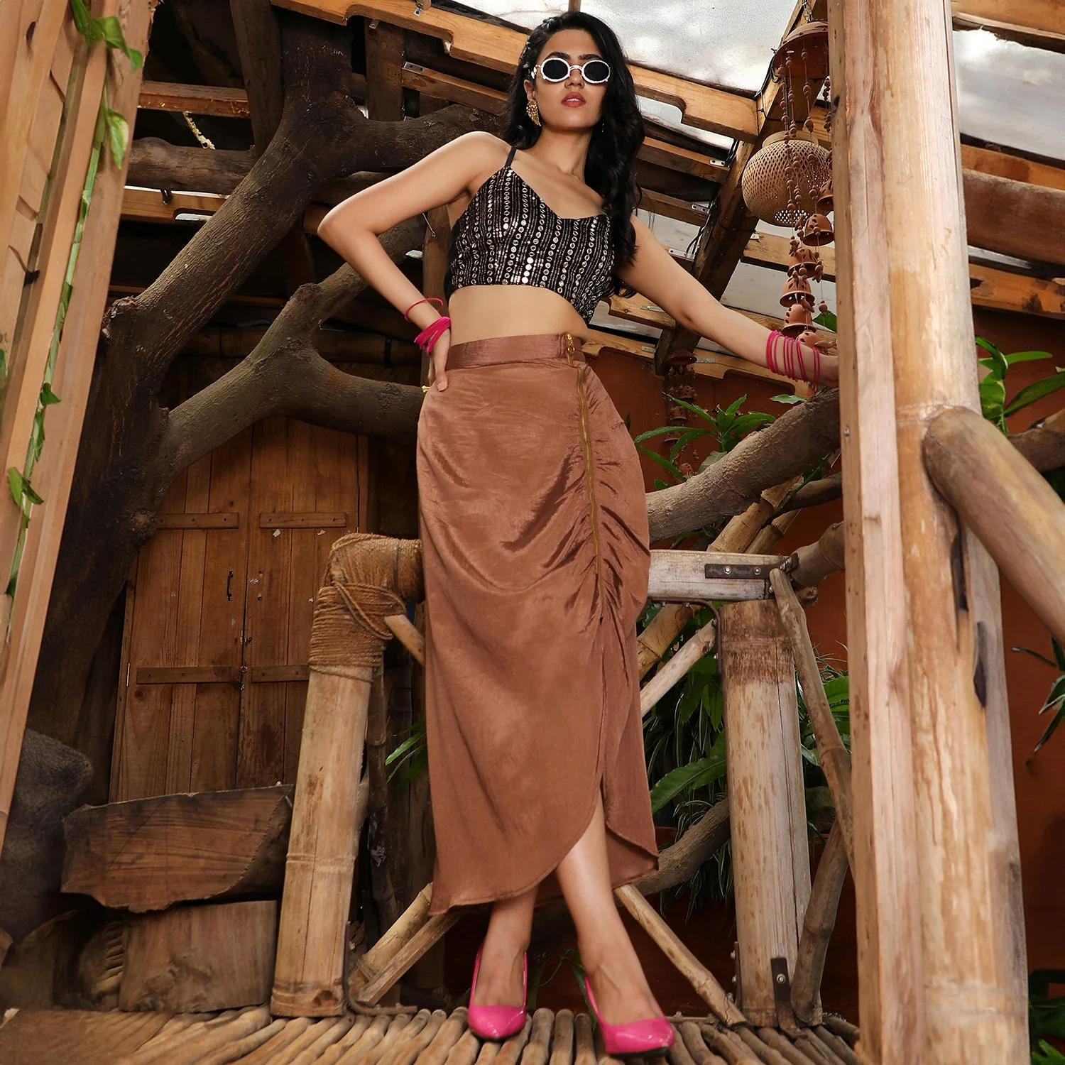 Embellished Draped Co-Ord Set - Image 2