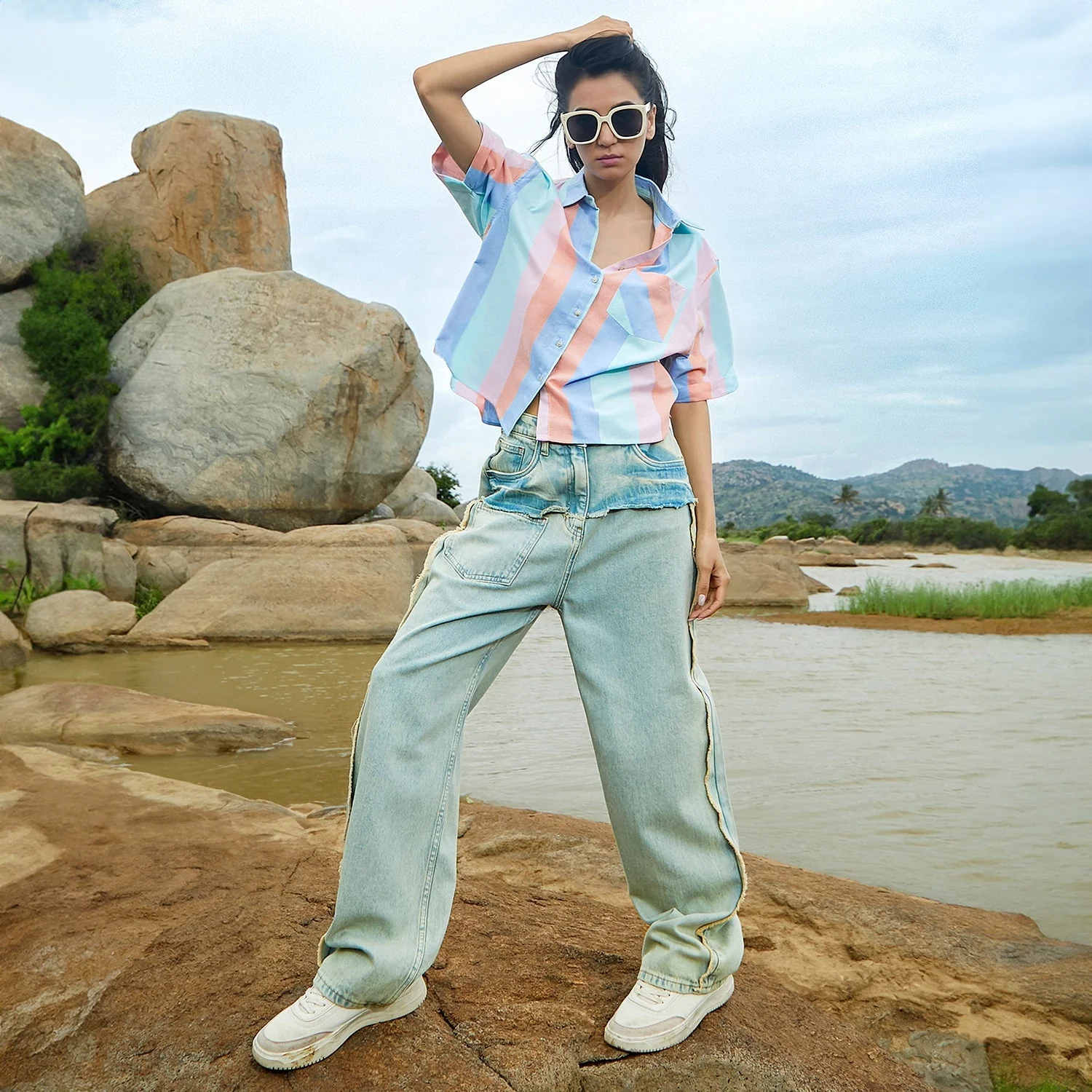 Striped Boxy Shirt - Image 5