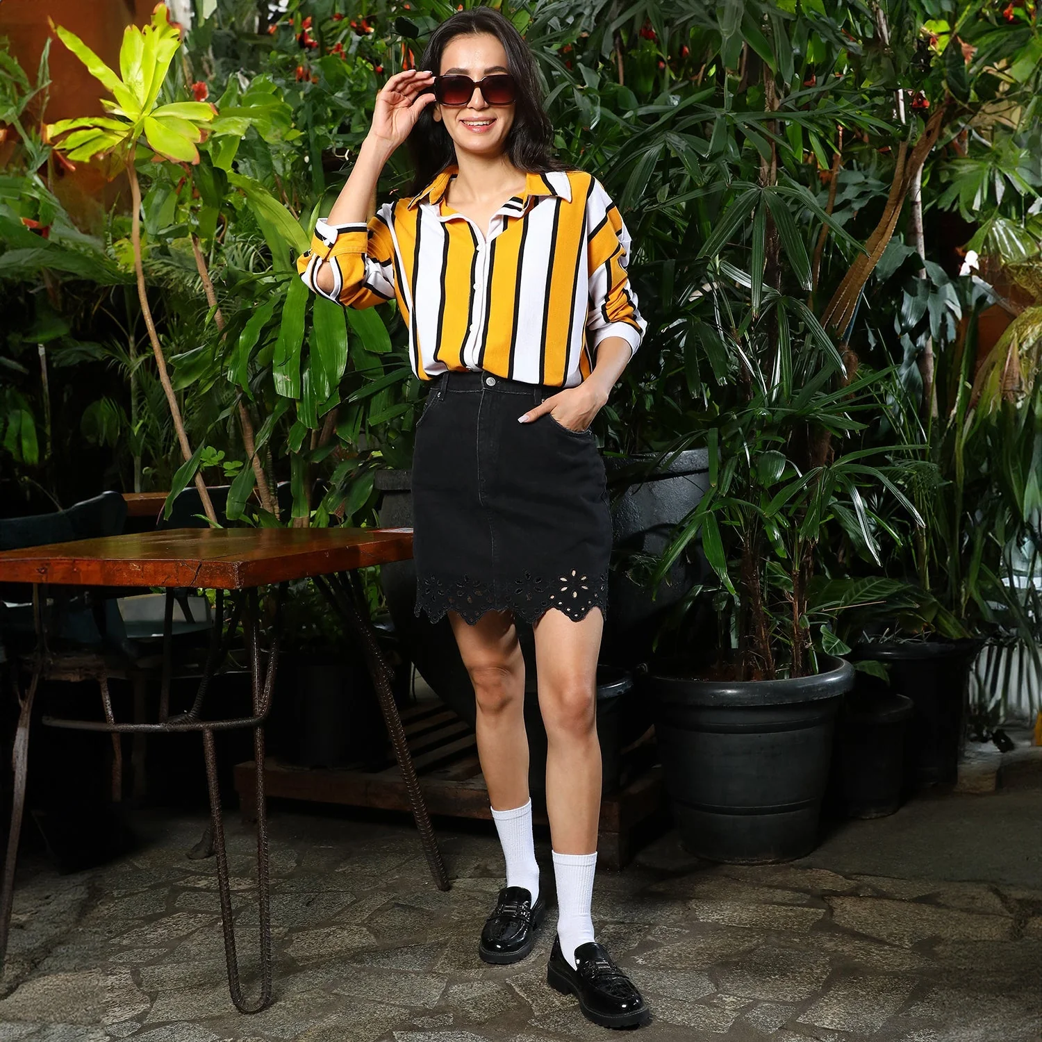 Striped Boxy Shirt - Image 6