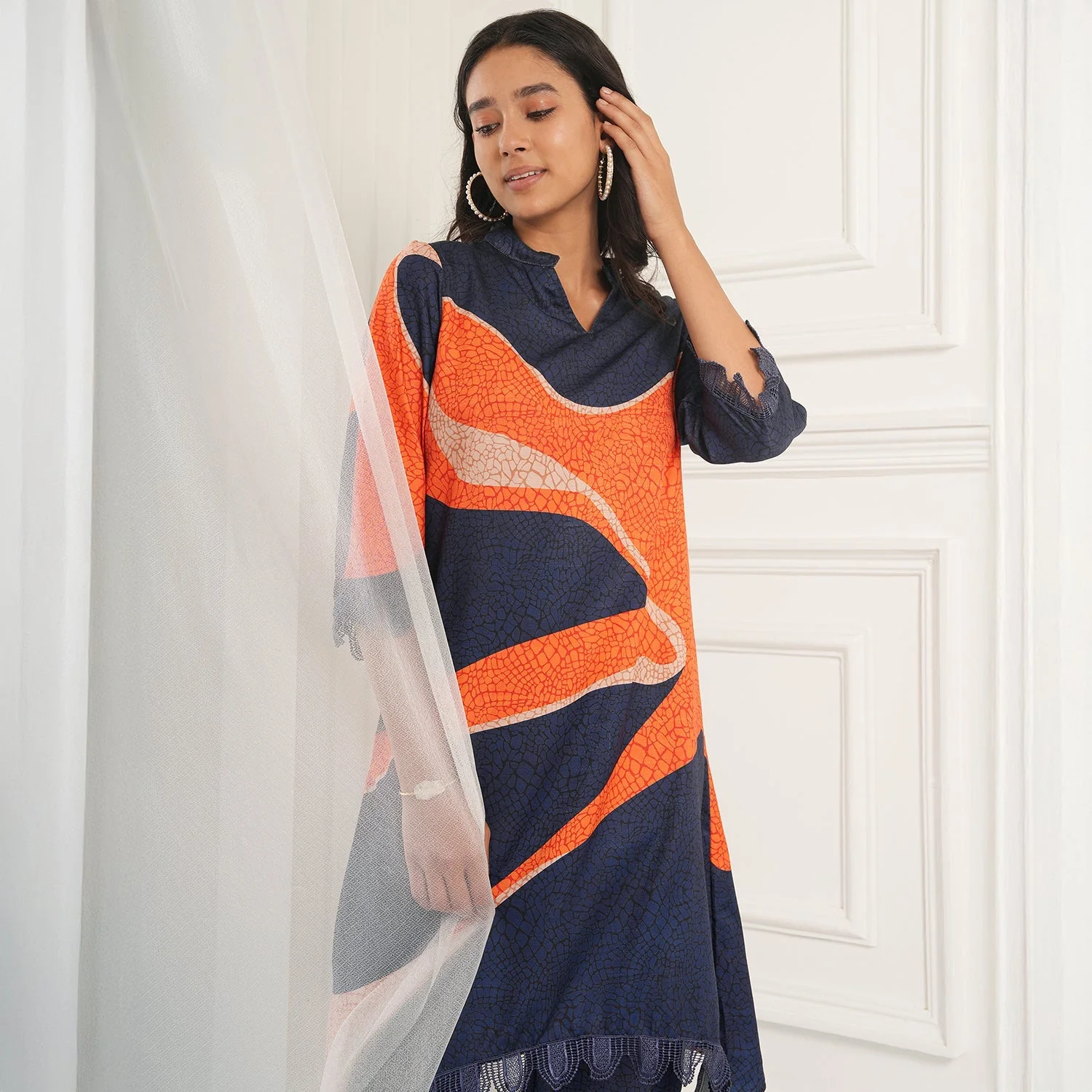 Flowing Petalia Kurta Set