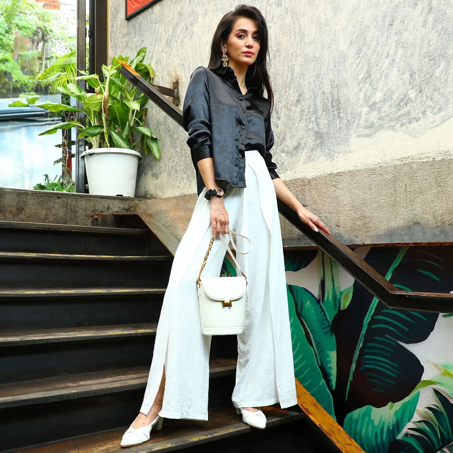 Solid Satin Shirt - Image 6