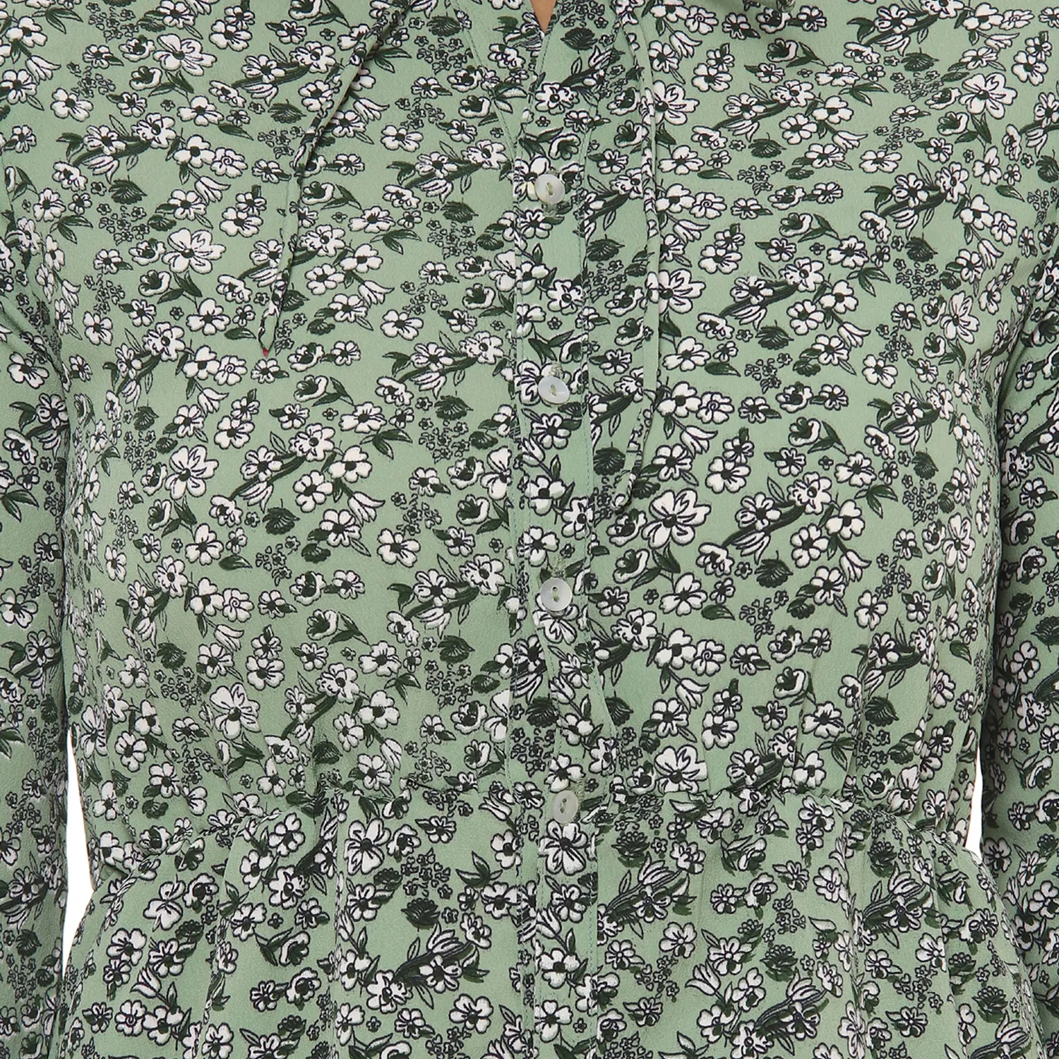 Button-Front Midi Dress - Image 5