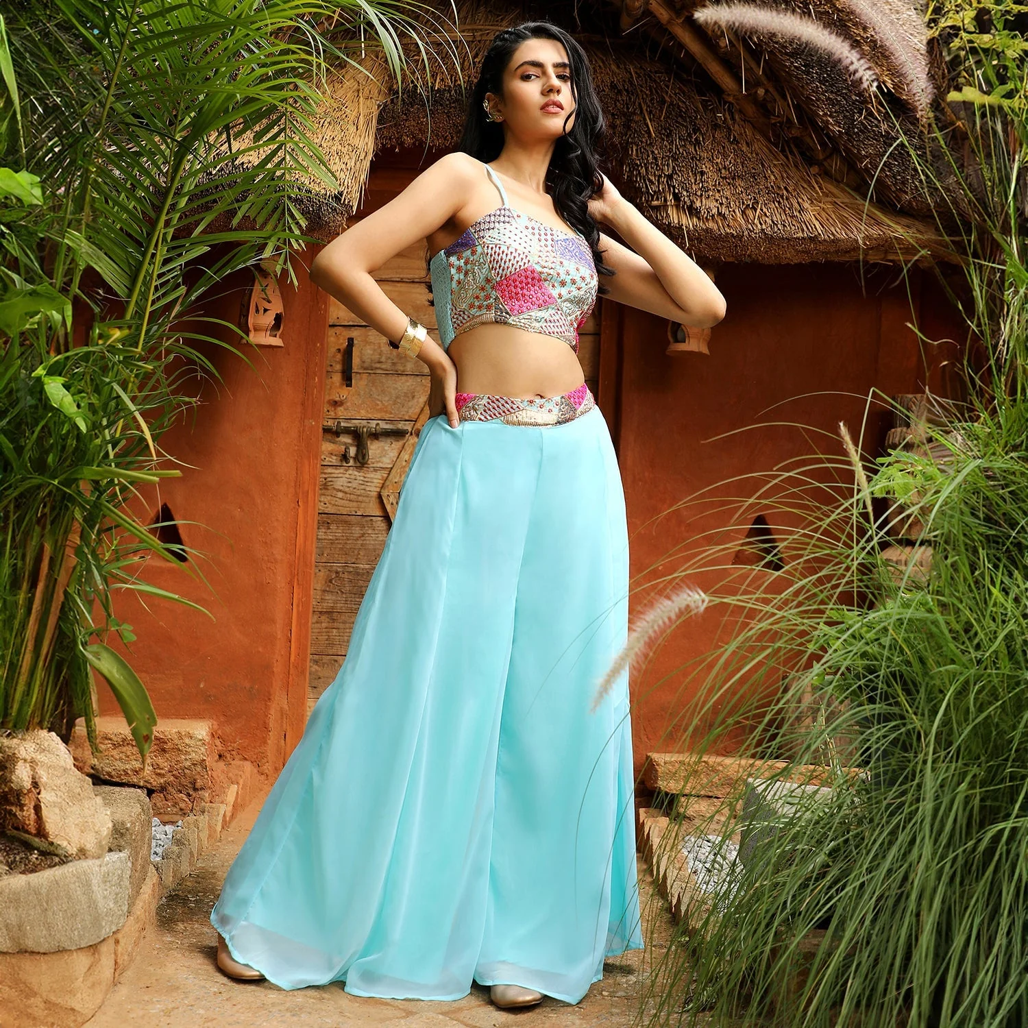 Block Flared Co-Ord Set - Image 2