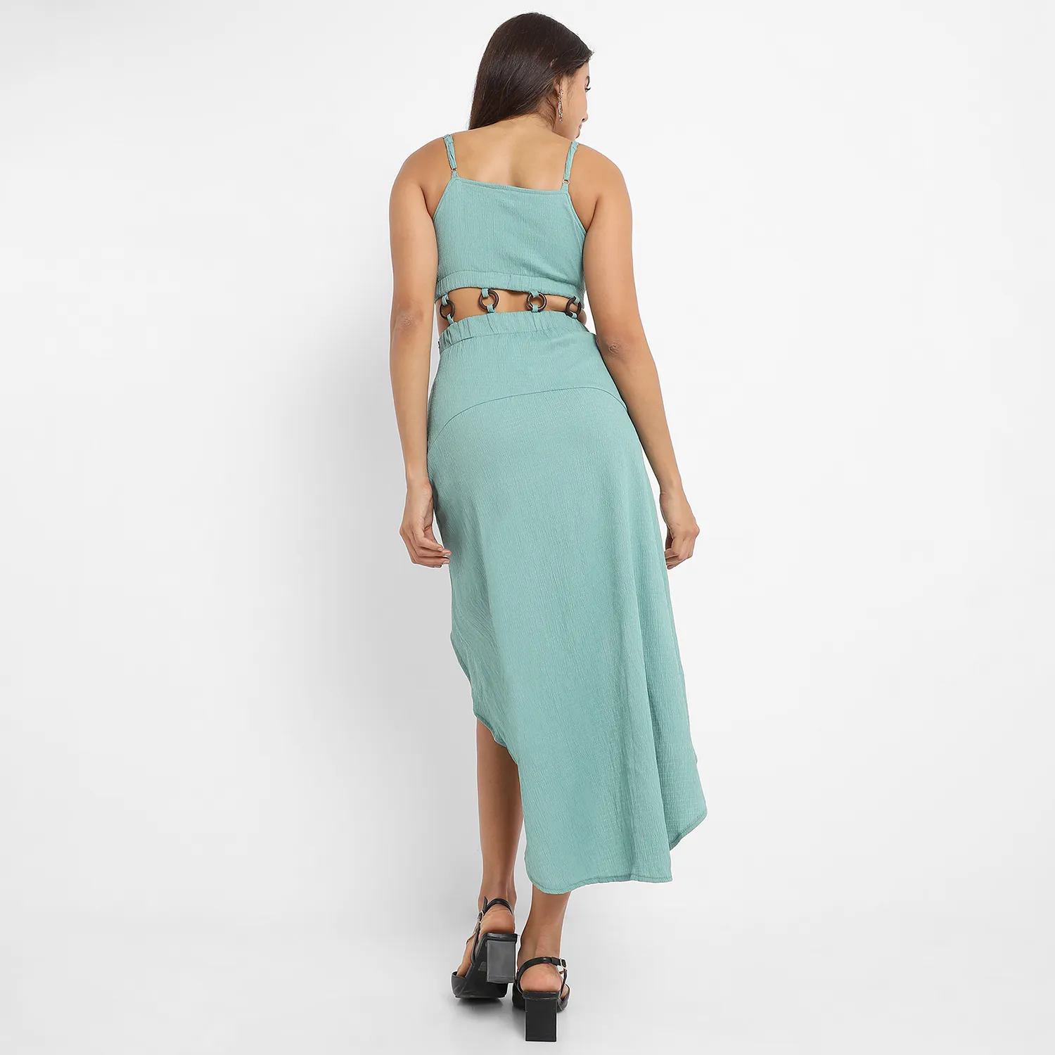 High-Low Cutout Dress - Image 3