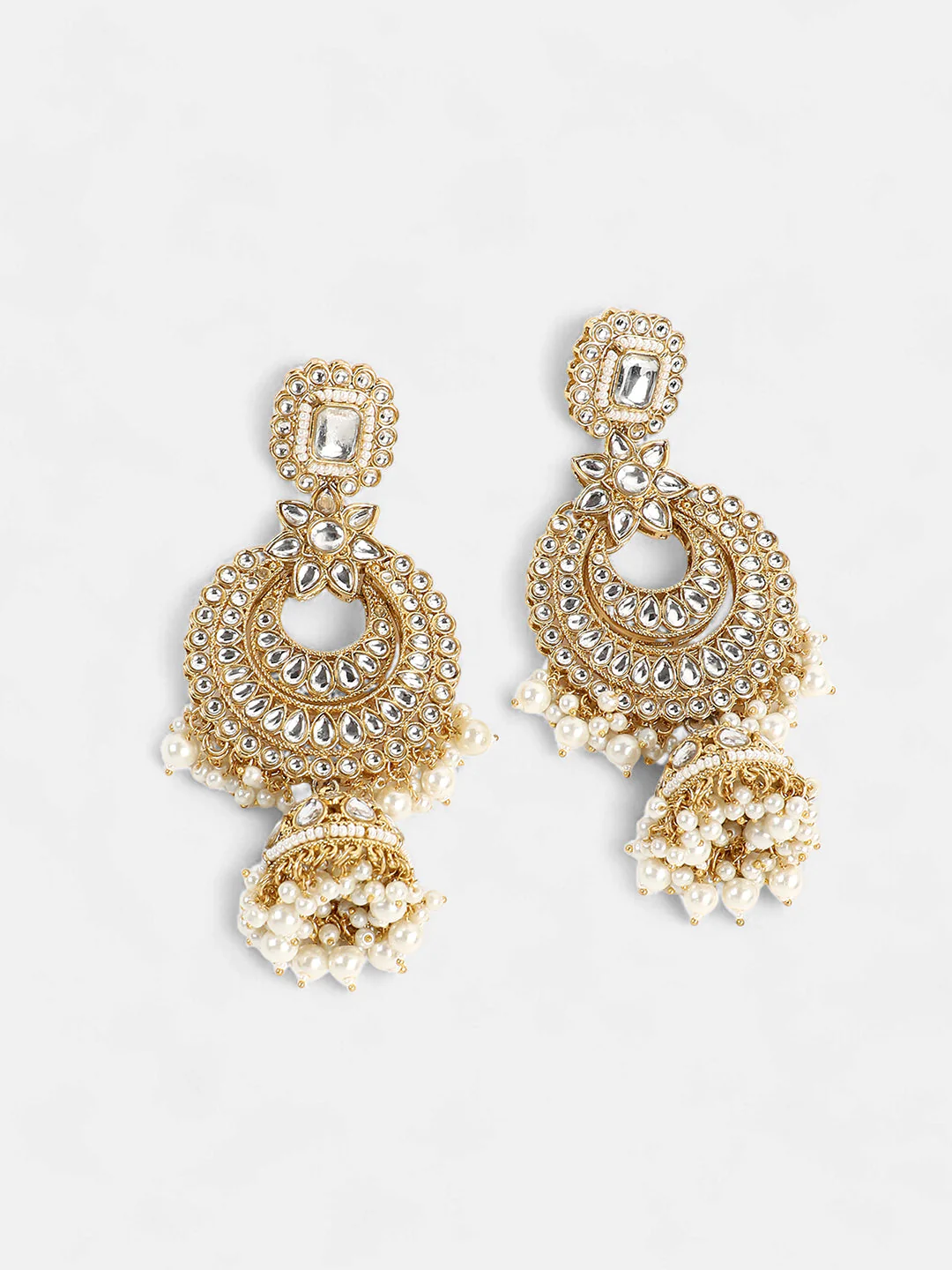 The Amira Jewellery Set - Crystal Silver-SOHNCK2074 - Image 11