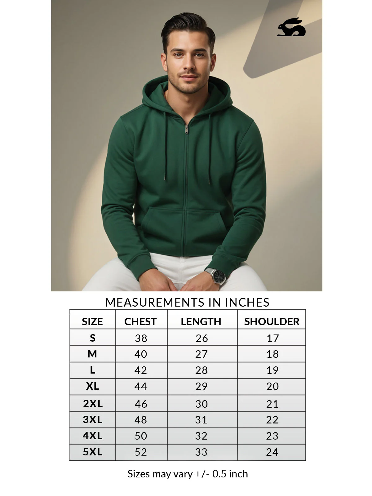 Men’s Regular Fit Zip-Up Hoodie - Image 7