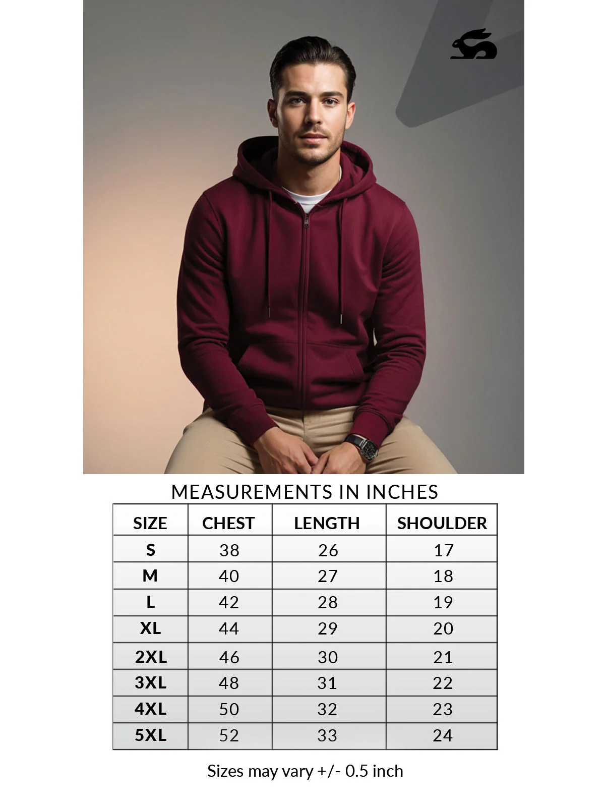 Men’s Regular Fit Zip-Up Hoodie - Image 7