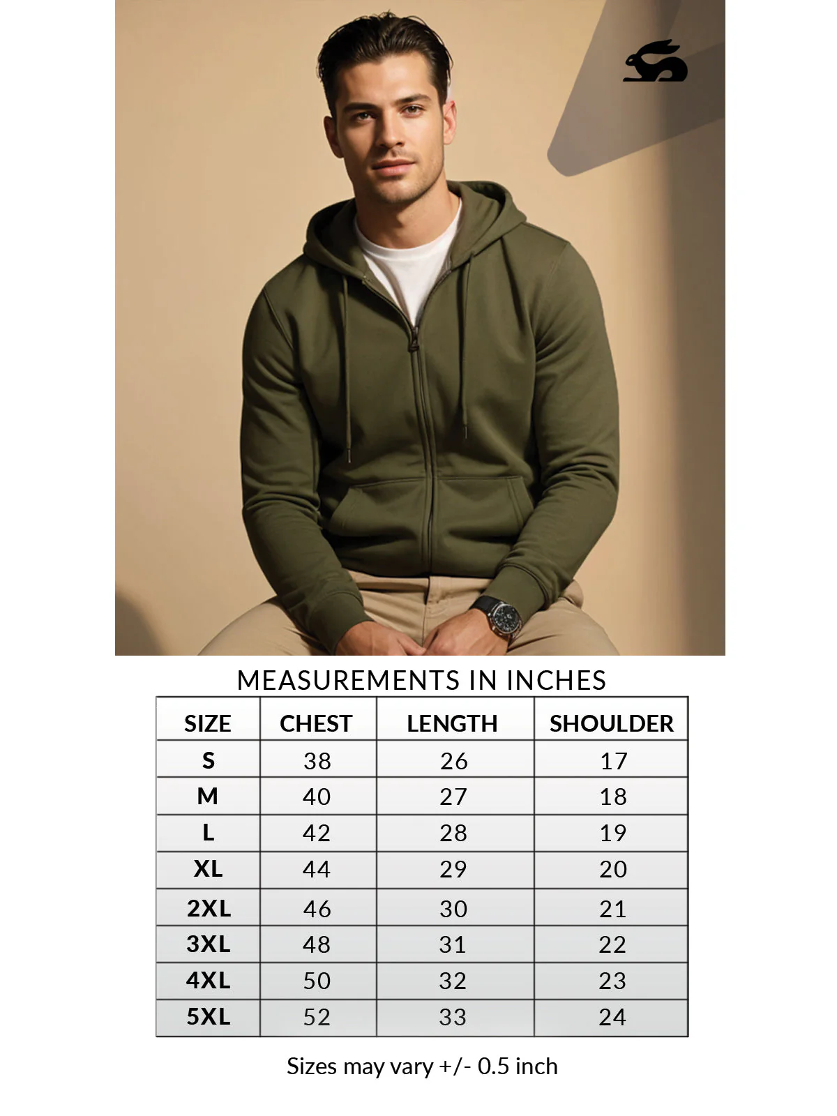 Men’s Regular Fit Zip-Up Hoodie - Image 14